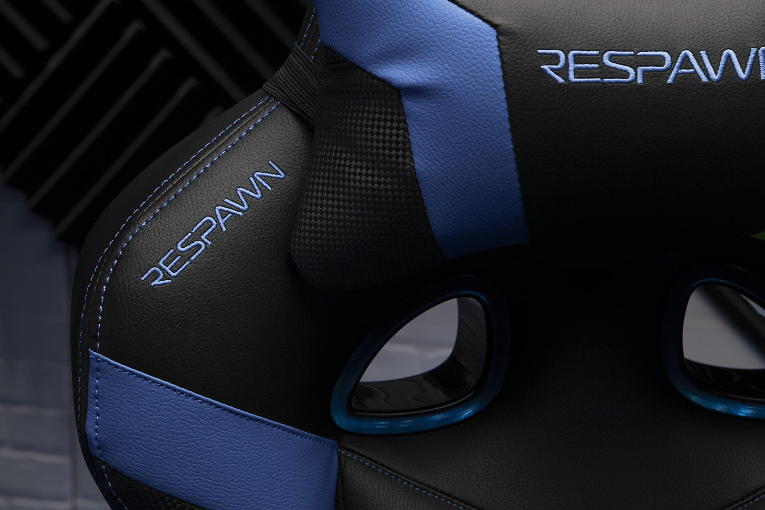 RESPAWN 110 Ergonomic Gaming Chair with Footrest - Racing Style High Back Office Chair with 360 Swivel, Adjustable Lumbar Support & Headrest Pillow - Perfect for PC Gaming, Home Office & Streaming Setup (2021 Blue)