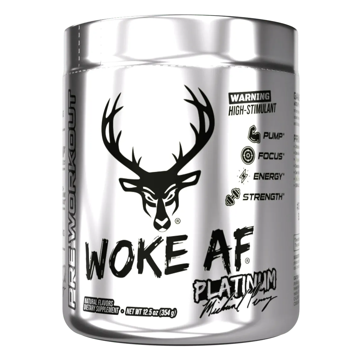 Bucked Up WOKE AF Pre-Workout Supplement - Mike Perry Platinum Edition for Energy, Focus & Performance | Gym, Bodybuilding & Fitness Training