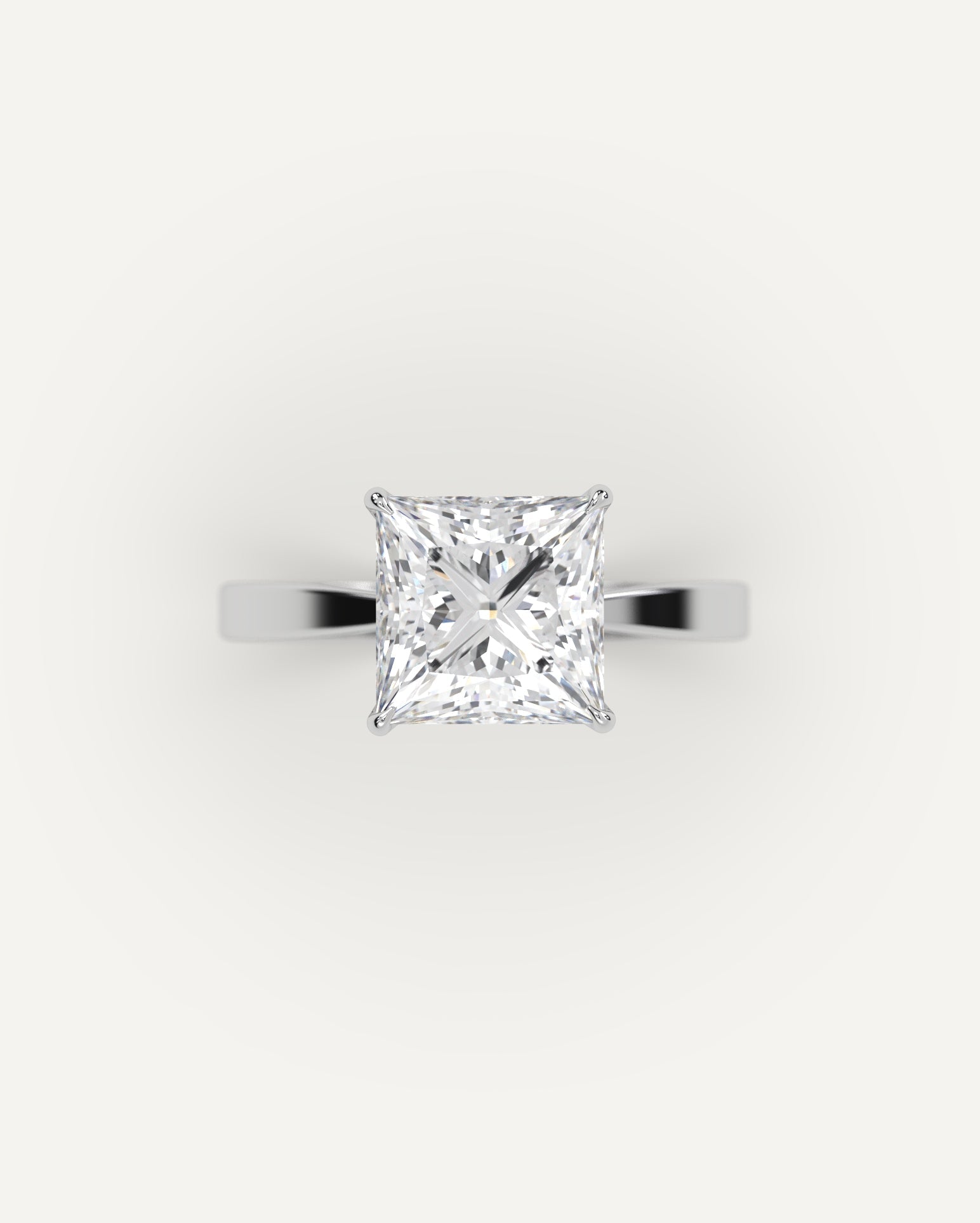 3 Carat Princess Cut Diamond Ring - Elegant Engagement & Wedding Ring for Women - Perfect for Proposals, Anniversaries, and Special Occasions