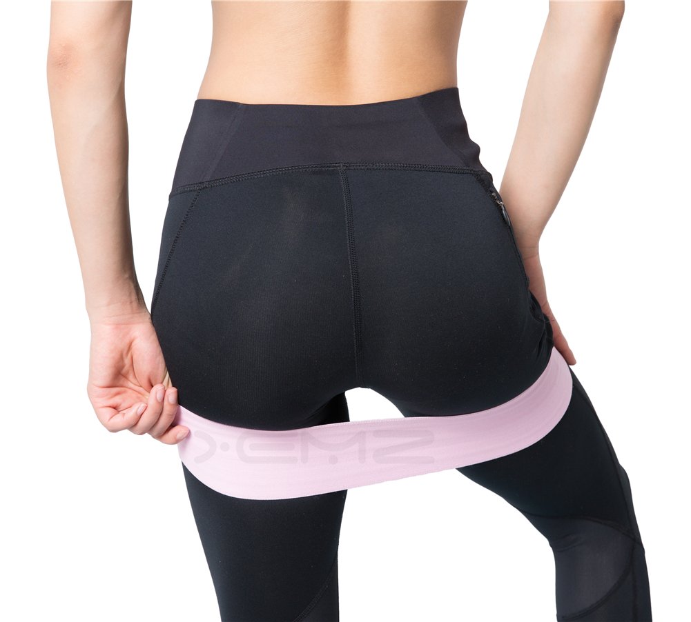 Non-Slip Resistance Sling Hip Band - Glutes & Butt Workout Circle, Leg & Thigh Training Exercise Loops for Squats, Warmups & Stretching - Powerlifting Mobility Activation - Perfect for Home Gym, Yoga, Pilates & Fitness Training