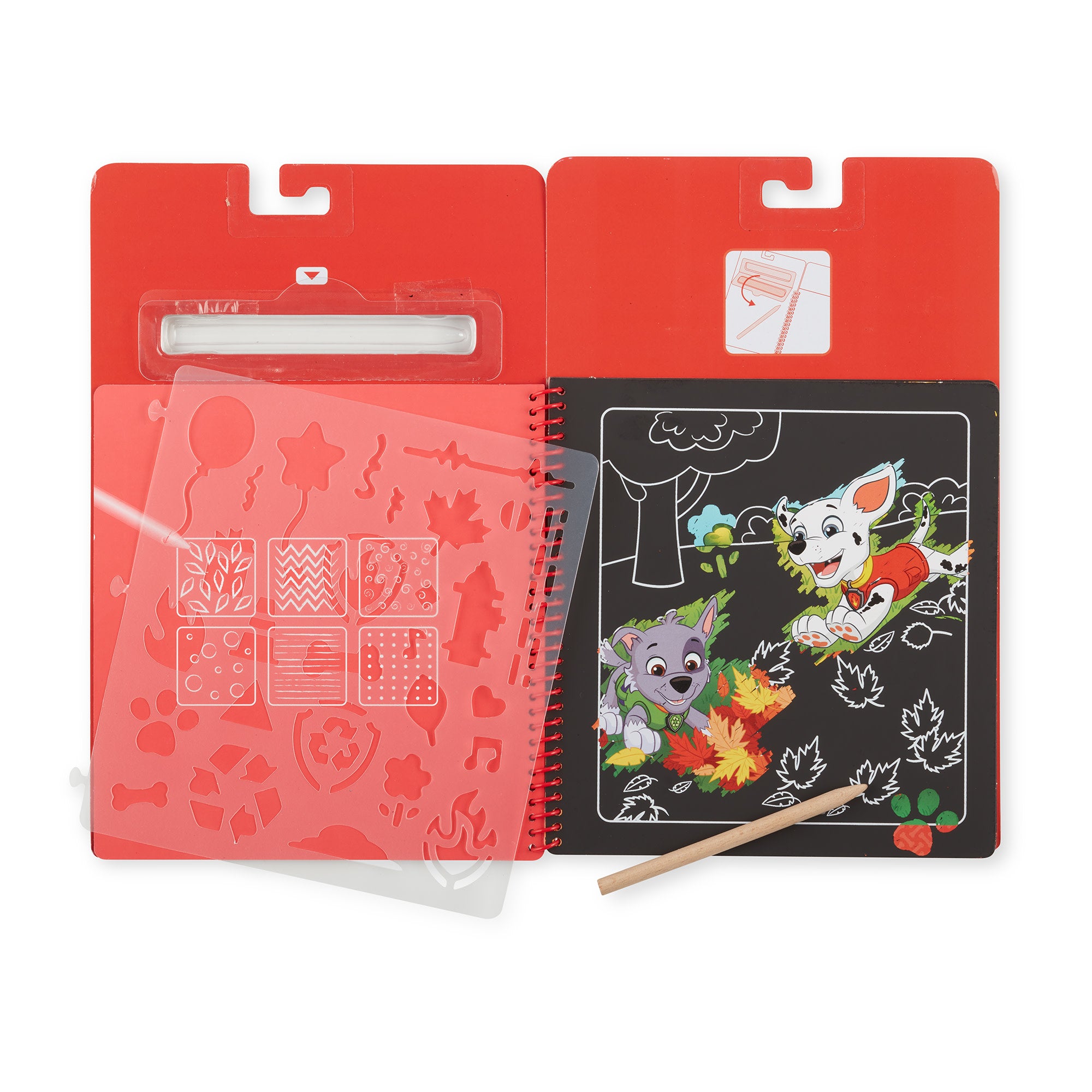 PAW Patrol Scratch Art Pad for Kids - Marshall Themed Creative Activity Set for Birthday Parties, Arts & Crafts, and Fun Indoor Play