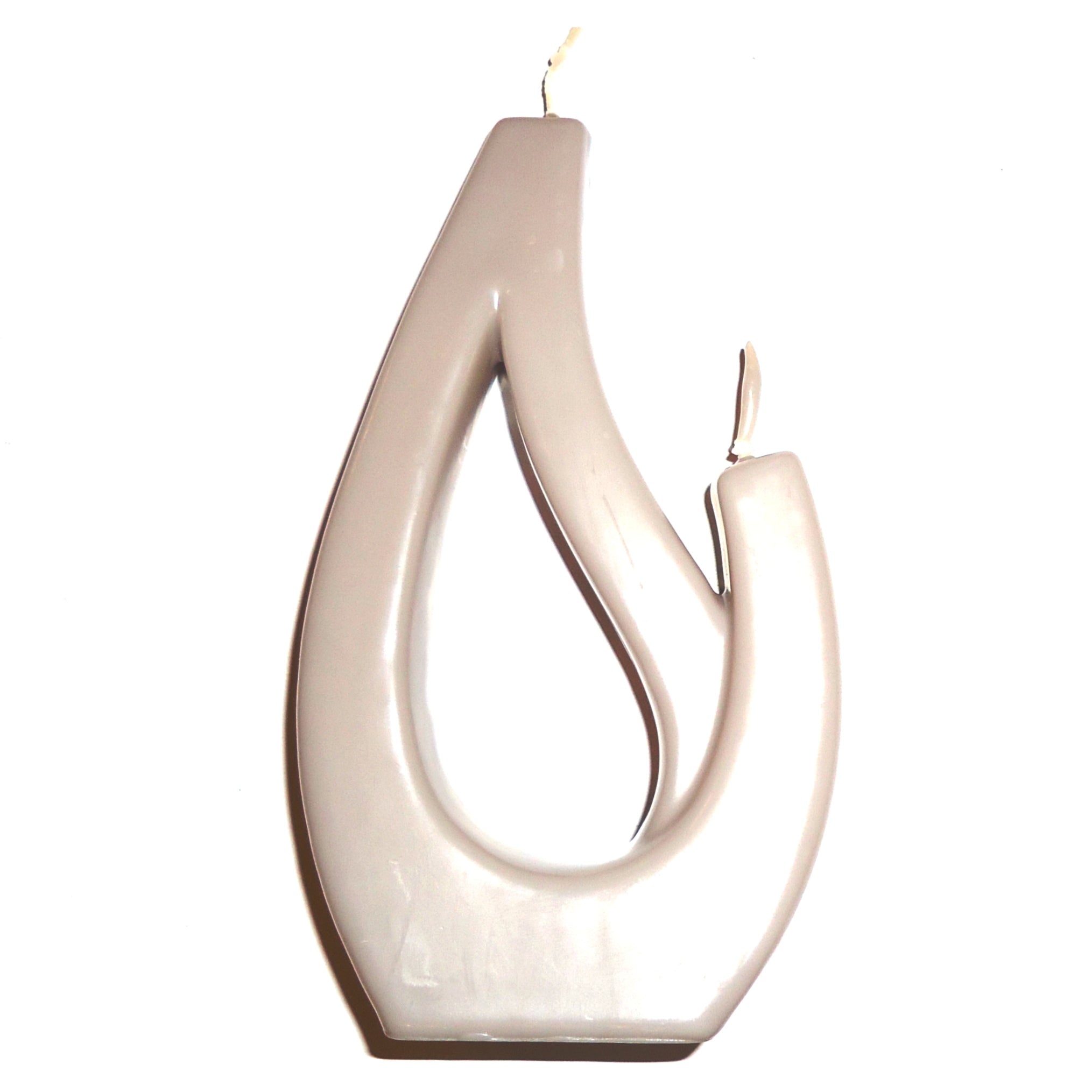 Multi Flame Candle - Small Gray Lantern for Home Decor, Wedding Centerpieces & Outdoor Ambiance Lighting