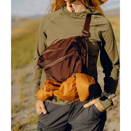 Peak Design Outdoor Sling 7L Eclipse - Waterproof Camera Bag for Travel & Hiking | Compact Crossbody Backpack for DSLR, Mirrorless & Everyday Essentials