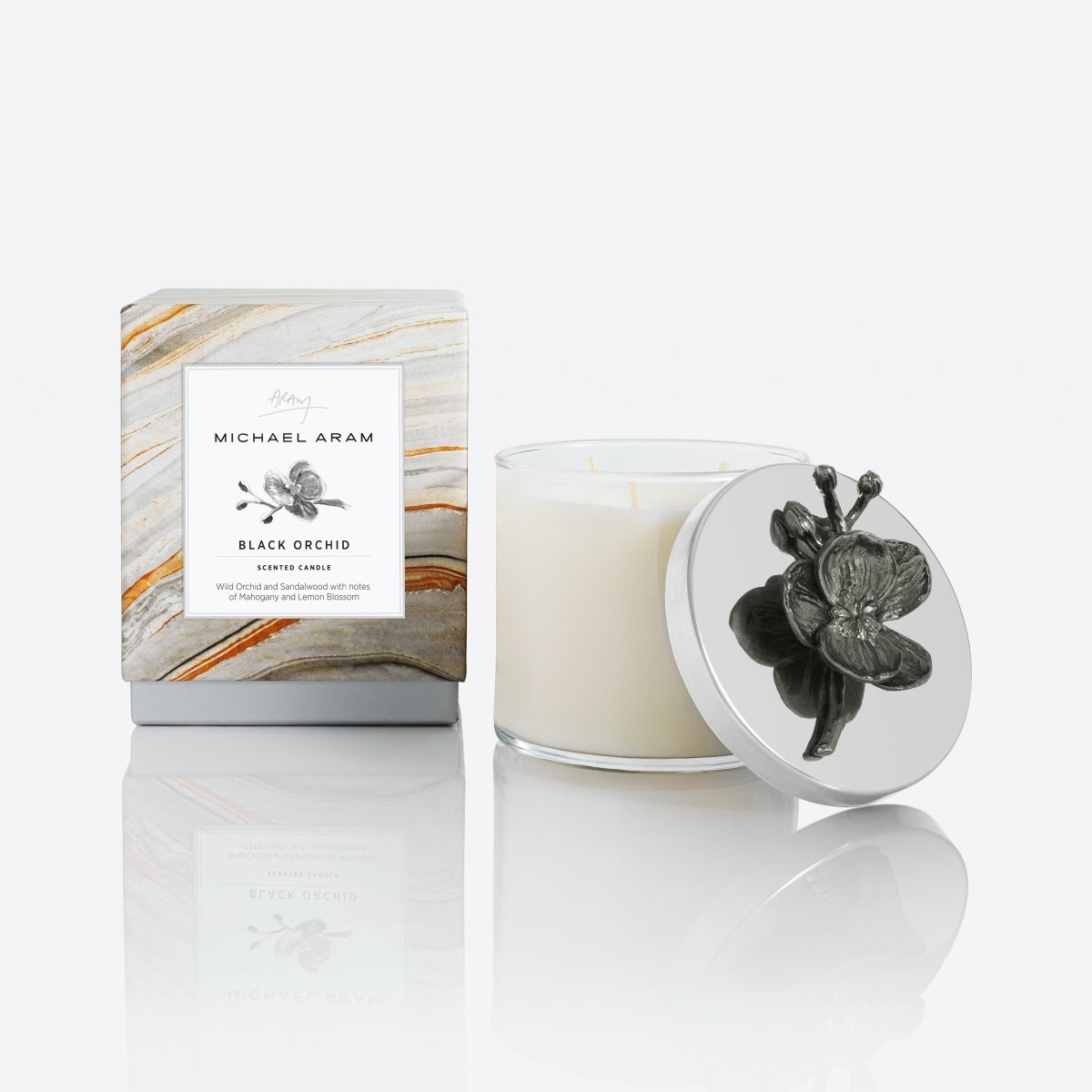 Black Orchid Scented Soy Candle - Handmade Aromatherapy Candle for Relaxation, Home Decor & Gifts - Perfect for Bedroom, Bathroom & Meditation