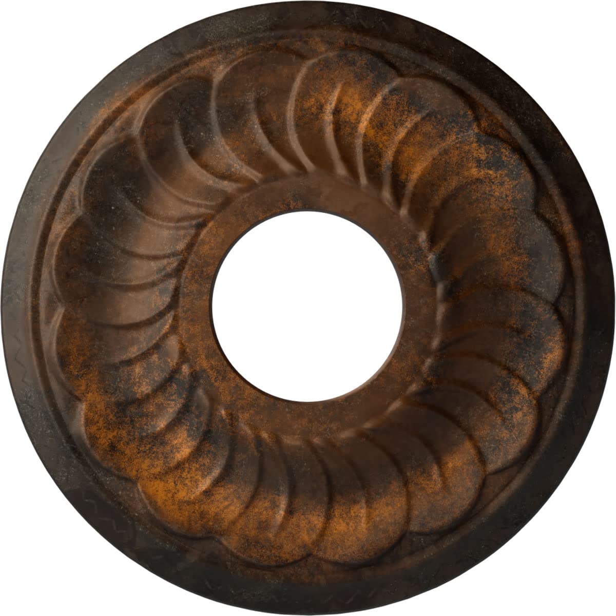 Ekena Millwork CM11BLRUS Jet Blackthorne Ceiling Medallion - 11.75