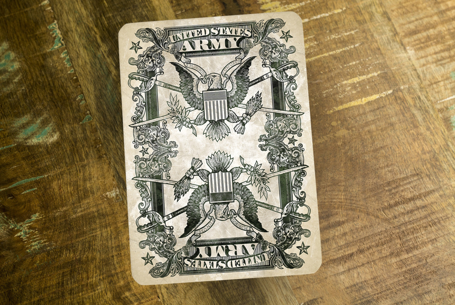 Military Themed Playing Cards - Army Design Deck for Poker, Blackjack & Card Games - Perfect for Camping, Travel & Outdoor Adventures