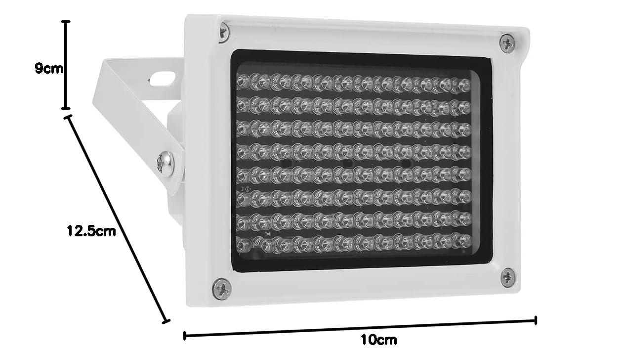 Kavolet 96 LEDs IR Illuminator - Waterproof Infrared Light for Outdoor Security Cameras | Night Vision Enhancer for Home & Business Surveillance | Perfect for Driveways, Backyards & Dark Areas