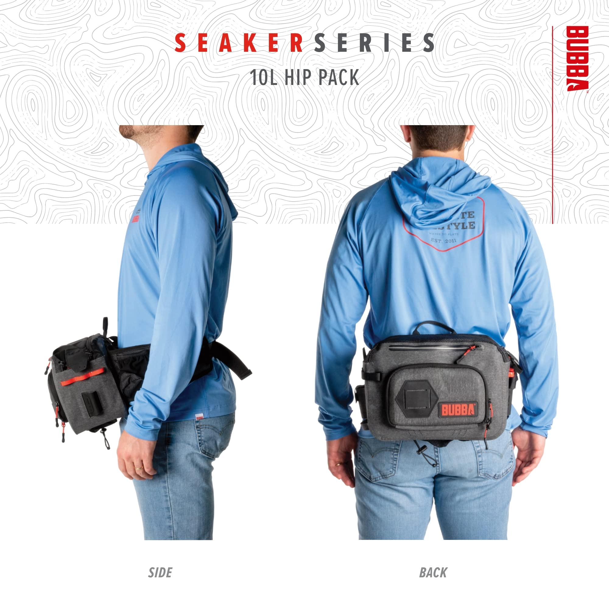 BUBBA Speaker Series Premium Dry Travel Bag - 10L Waterproof Fishing Gear Storage - Extreme Weather-Resistant Materials - Perfect for Anglers, Kayaking, Camping & Outdoor Adventures