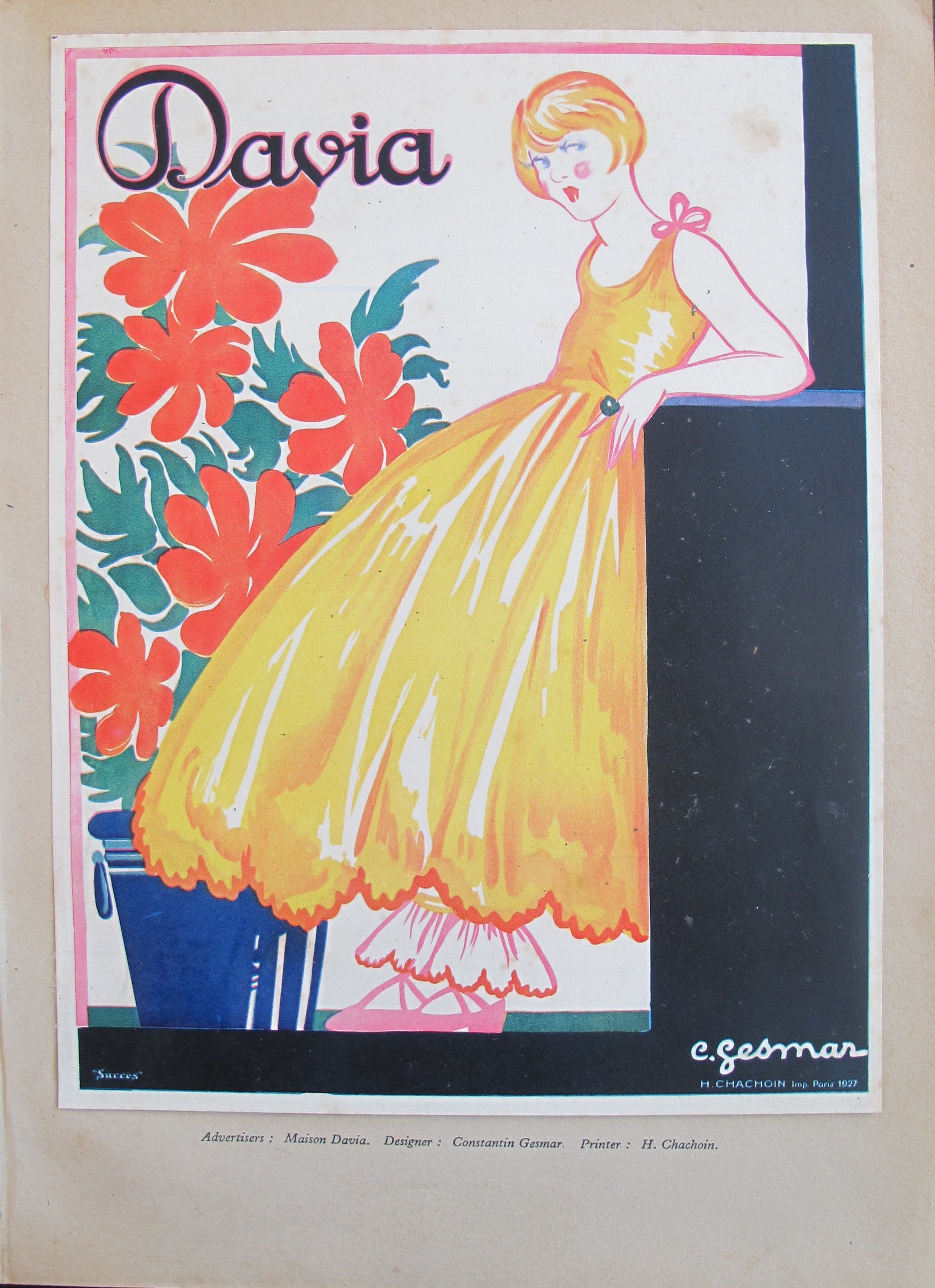 1920s French Art Deco Tip On, Davia - Vintage Home Decor for Living Room & Office - Perfect for Collectors & Antique Lovers