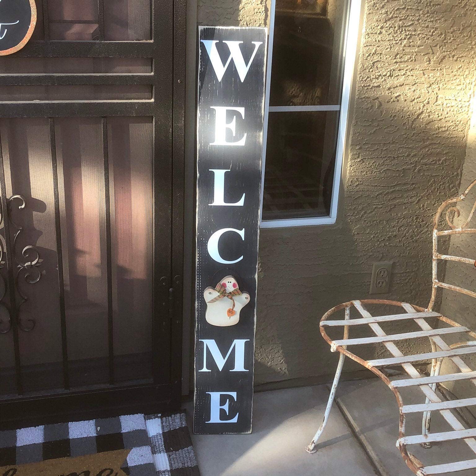 Classic Interchangeable Welcome Sign - Customizable Front Door Decor for Home & Office | Perfect for Holidays, Seasons & Special Occasions