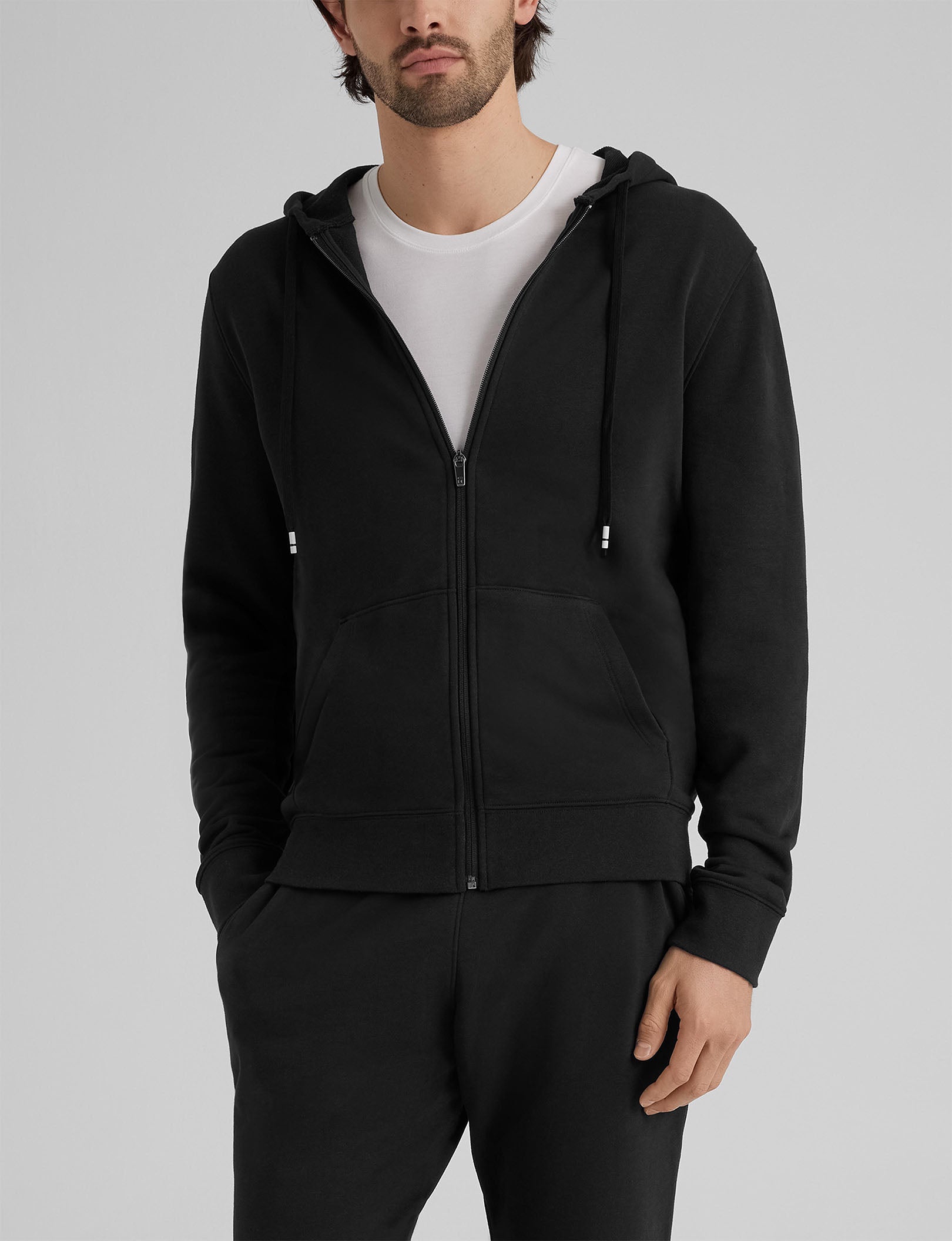 French Terry Full Zip Hoodie for Men & Women | Soft & Comfortable Pullover with Pockets | Perfect for Casual Wear, Gym, and Outdoor Activities