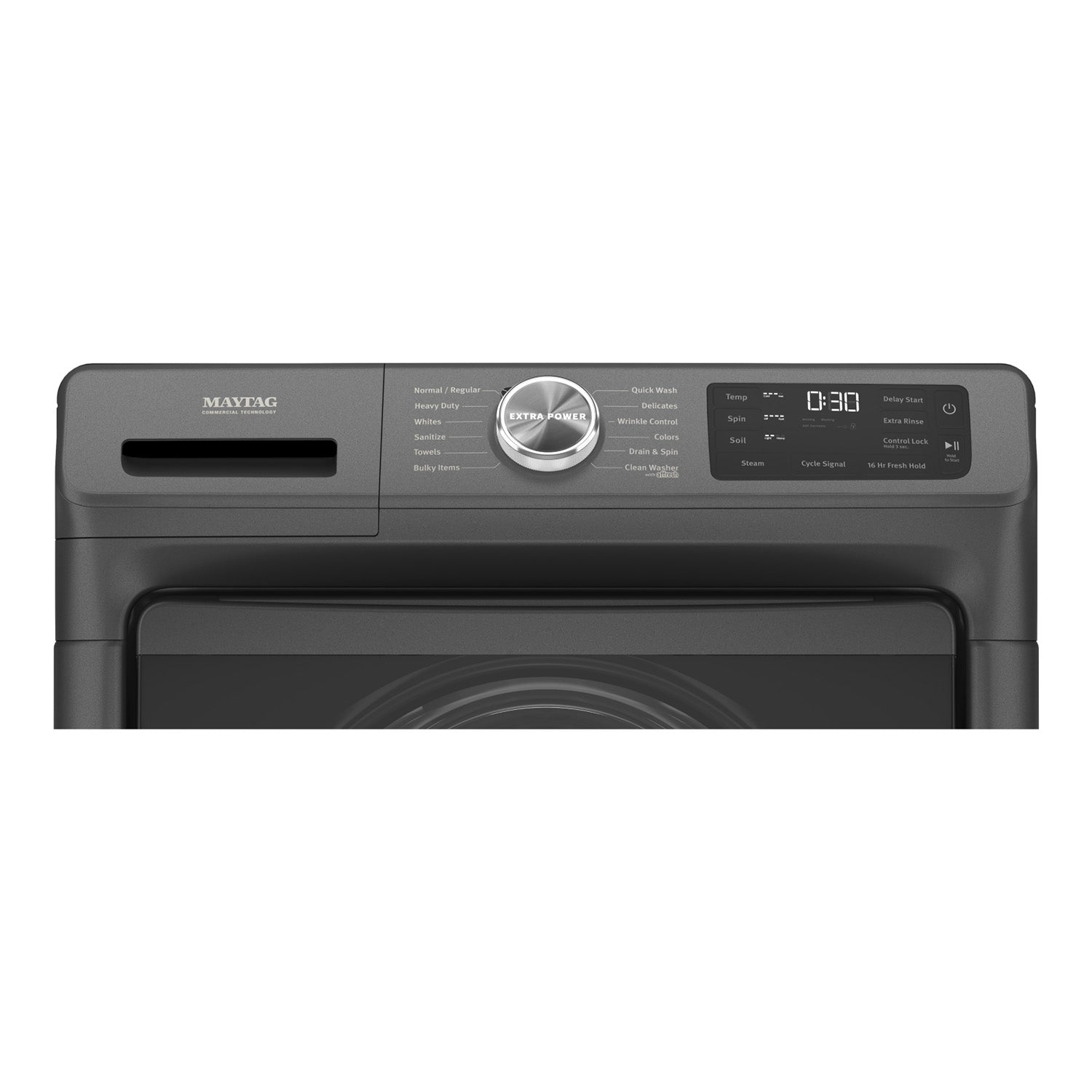 Maytag MHW6630MBK 5.5 cu ft Front Load Washer & YMED5630MBK 7.3 cu ft Electric Dryer Set in Volcano Black - Energy Efficient Laundry Pair for Large Families & Heavy Duty Loads | Perfect for Basement, Laundry Room & Apartment Use