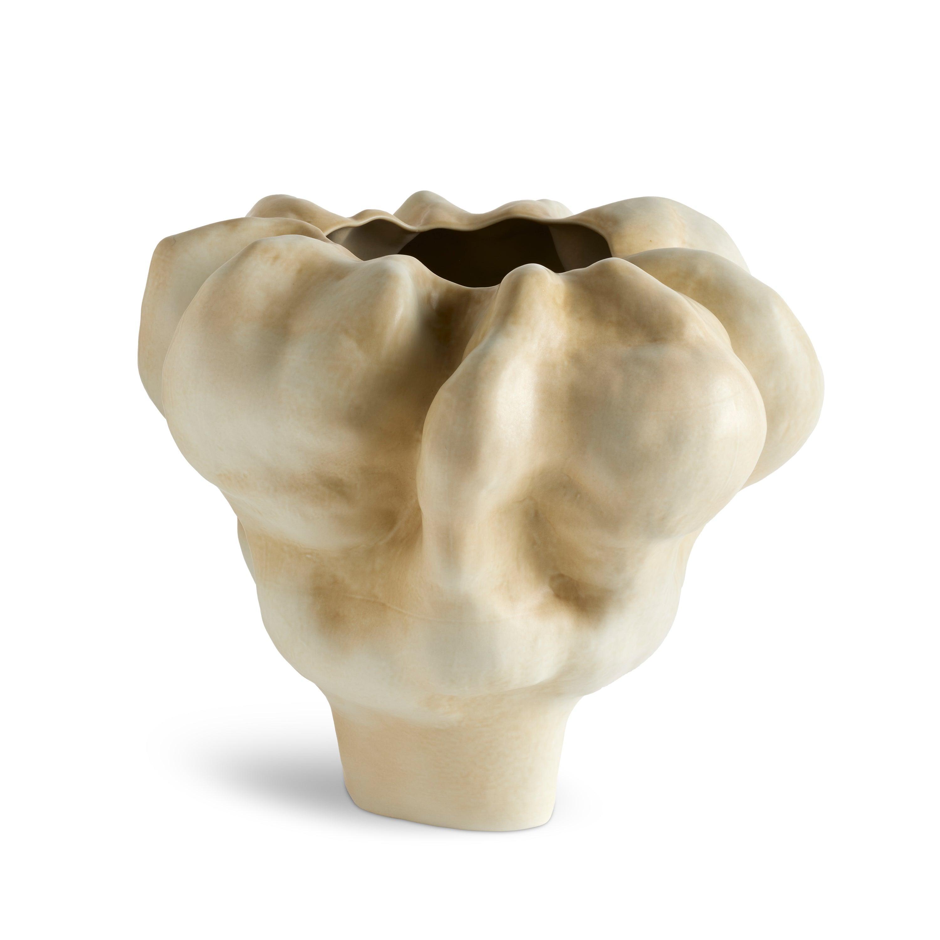 Timna Short Latte Vase - Modern Ceramic Flower Vase for Home Decor, Office, Wedding Centerpiece