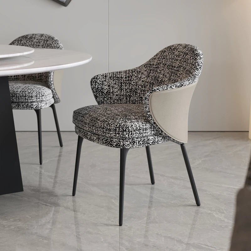 Luxury Designer Dining Chair - Modern Upholstered Accent Chair for Dining Room, Kitchen & Home Decor - Elegant Comfortable Seating for Restaurants & Events