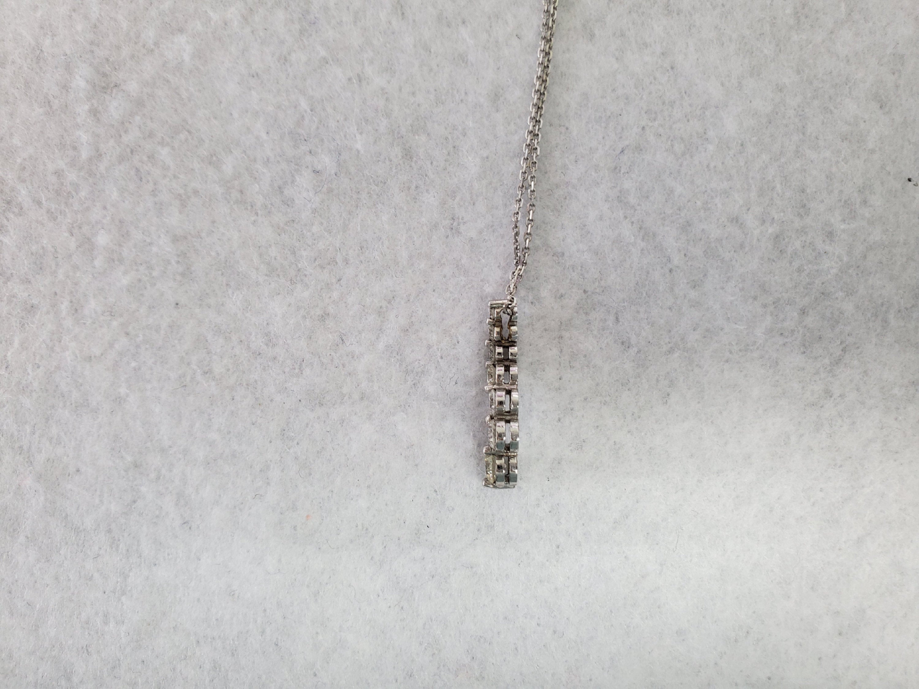 1.00cttw Diamond Journey Necklace in 14k White Gold - Perfect for Anniversaries, Engagements & Special Occasions