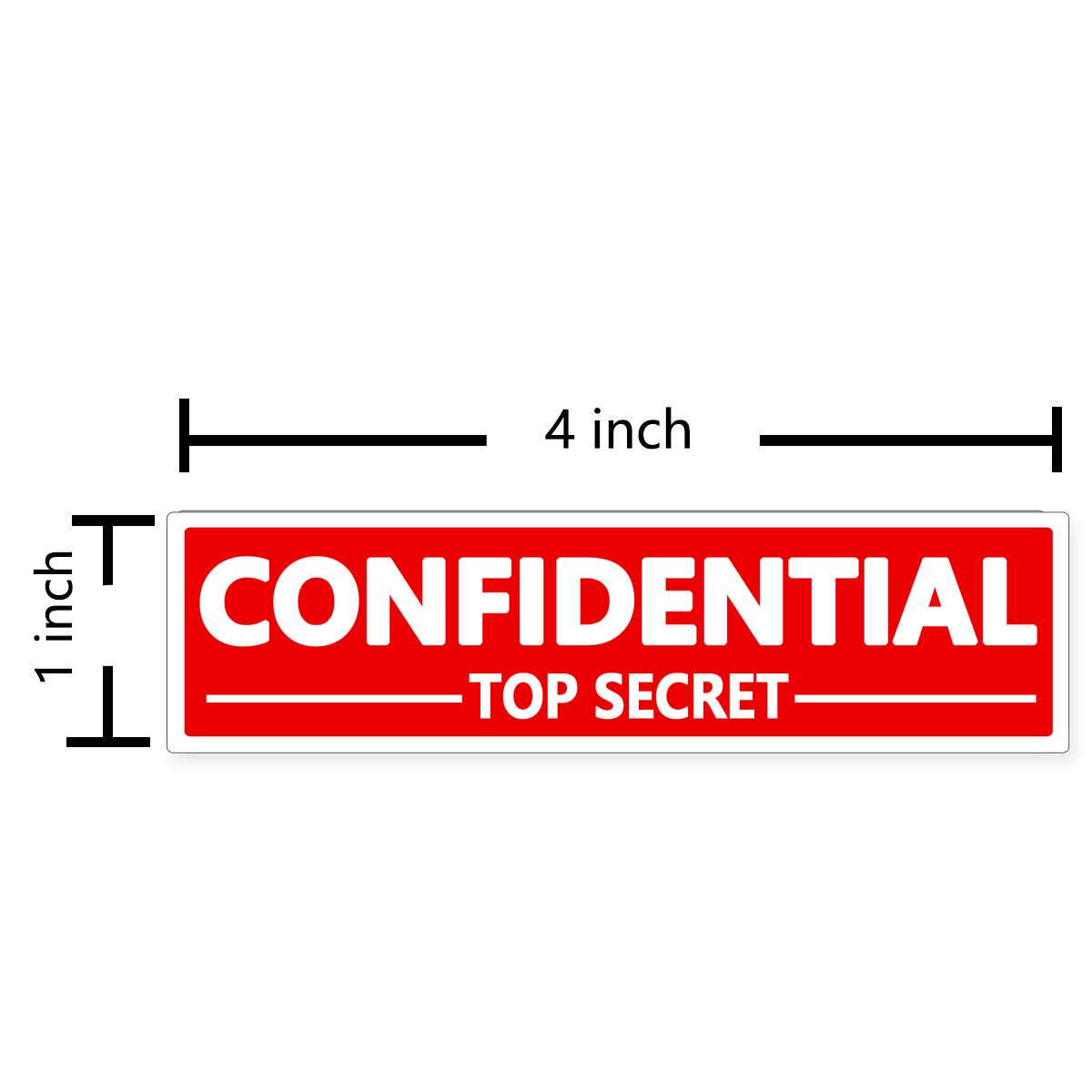 500 Pcs Confidential File Labels - 4x1 Inch Security Stickers for Document Handling & Organization | Perfect for Office Files, Legal Documents & Sensitive Records