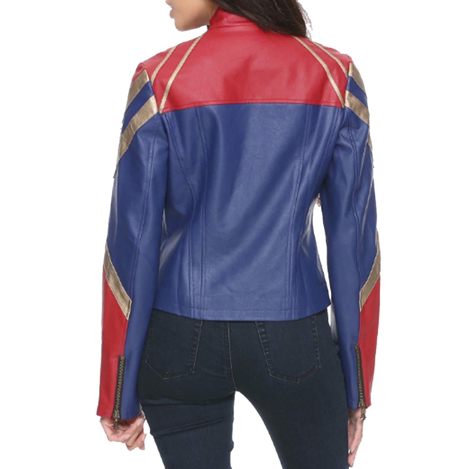Wonder Woman 2019 Cosplay Leather Jacket - Superhero Costume, Halloween Outfit, Movie Replica - Perfect for Comic Con, Cosplay Events & Halloween Parties