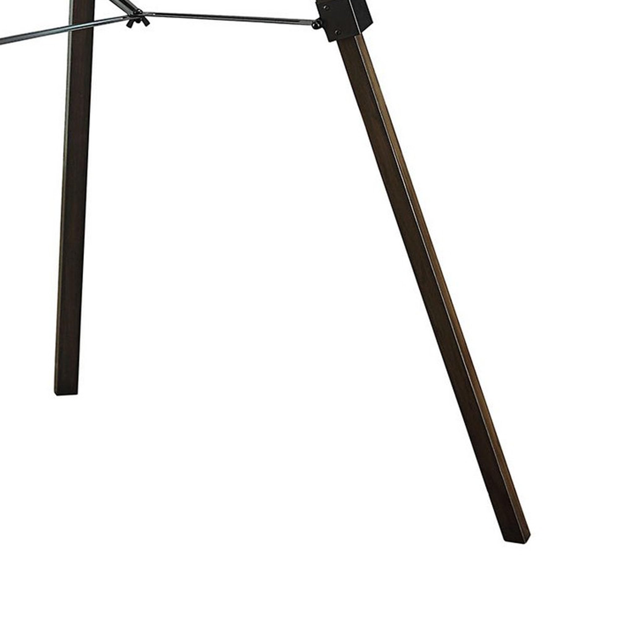 Benjara BM308969 55-inch Modern Tripod Floor Lamp in Black & Brass - Perfect for Living Room, Bedroom, or Office Lighting