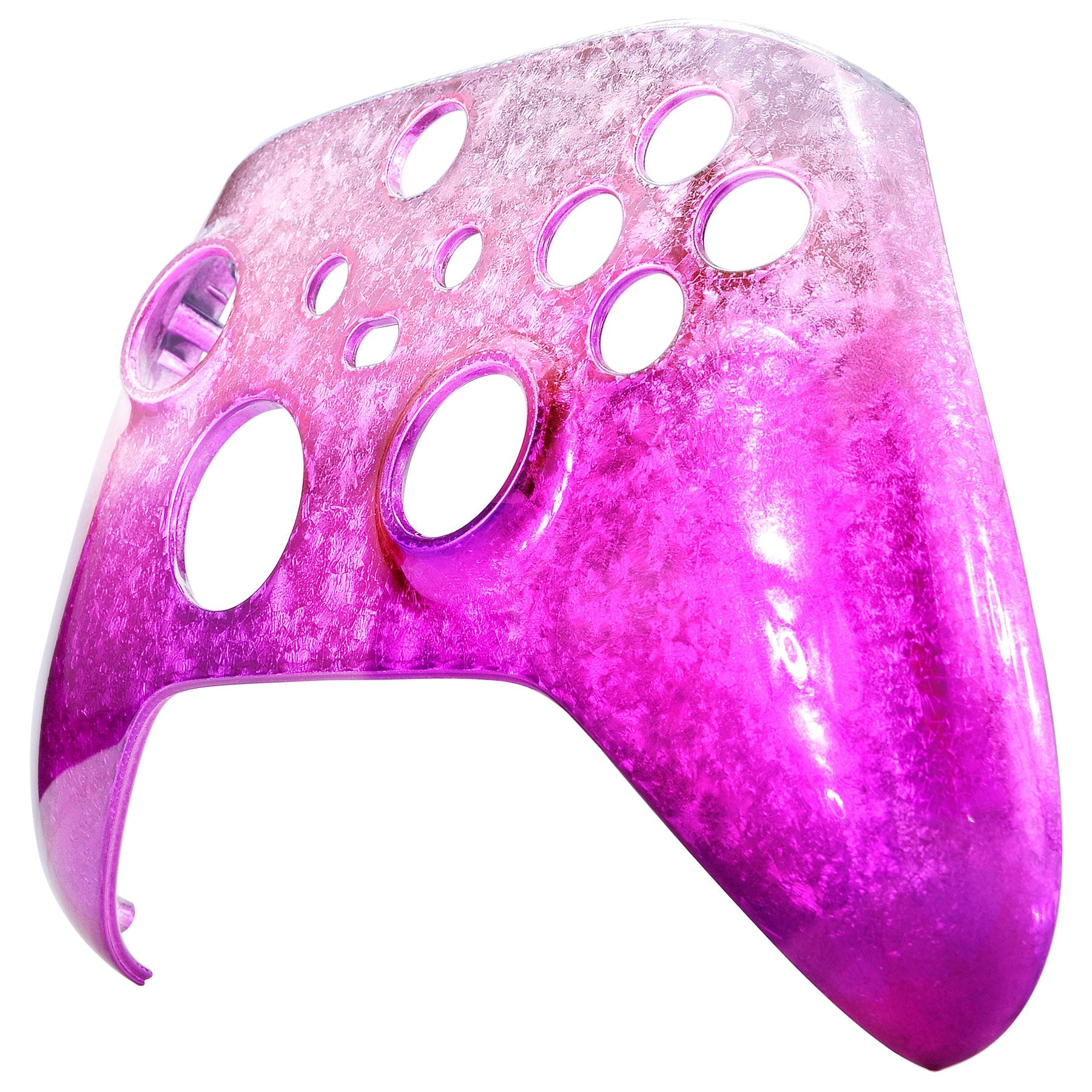 eXtremeRate Ice Flake Magenta Replacement Front Housing Shell for Xbox Series X & S Controller - Custom Gaming Accessory for Enhanced Gameplay Experience