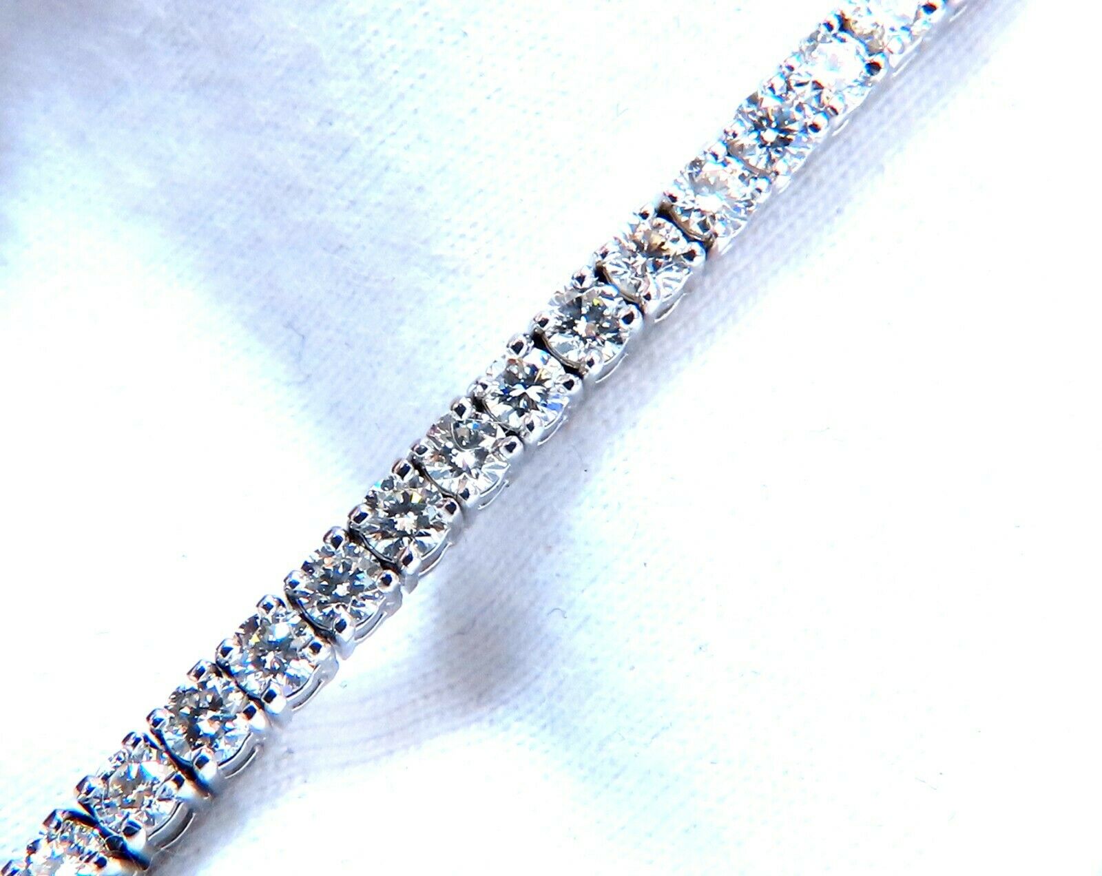 4.50 Carat Natural Round Diamond Tennis Bracelet in 14K Gold - Elegant Jewelry for Women, Perfect for Weddings, Anniversaries & Special Occasions