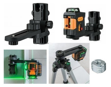 Geo FENNEL LH-1 Multi-Functional L-Shape Wall Mount Bracket for Line and Dot Lasers - Perfect for Construction, Leveling, and DIY Projects