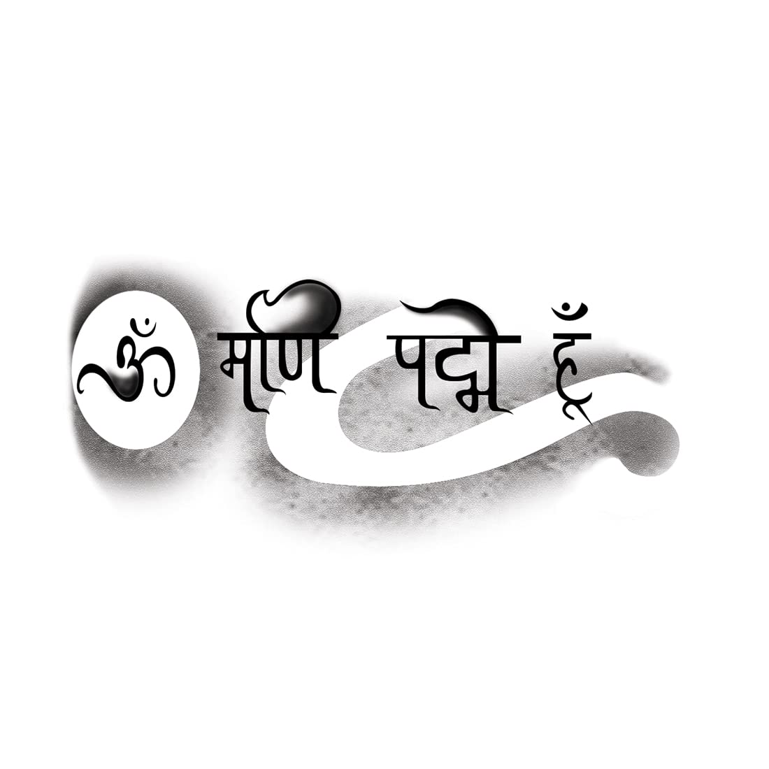 Om Tattoo Waterproof Temporary Tattoos for Men & Women - Spiritual Hindu Design for Festivals, Yoga & Meditation - Long Lasting Body Art Stickers