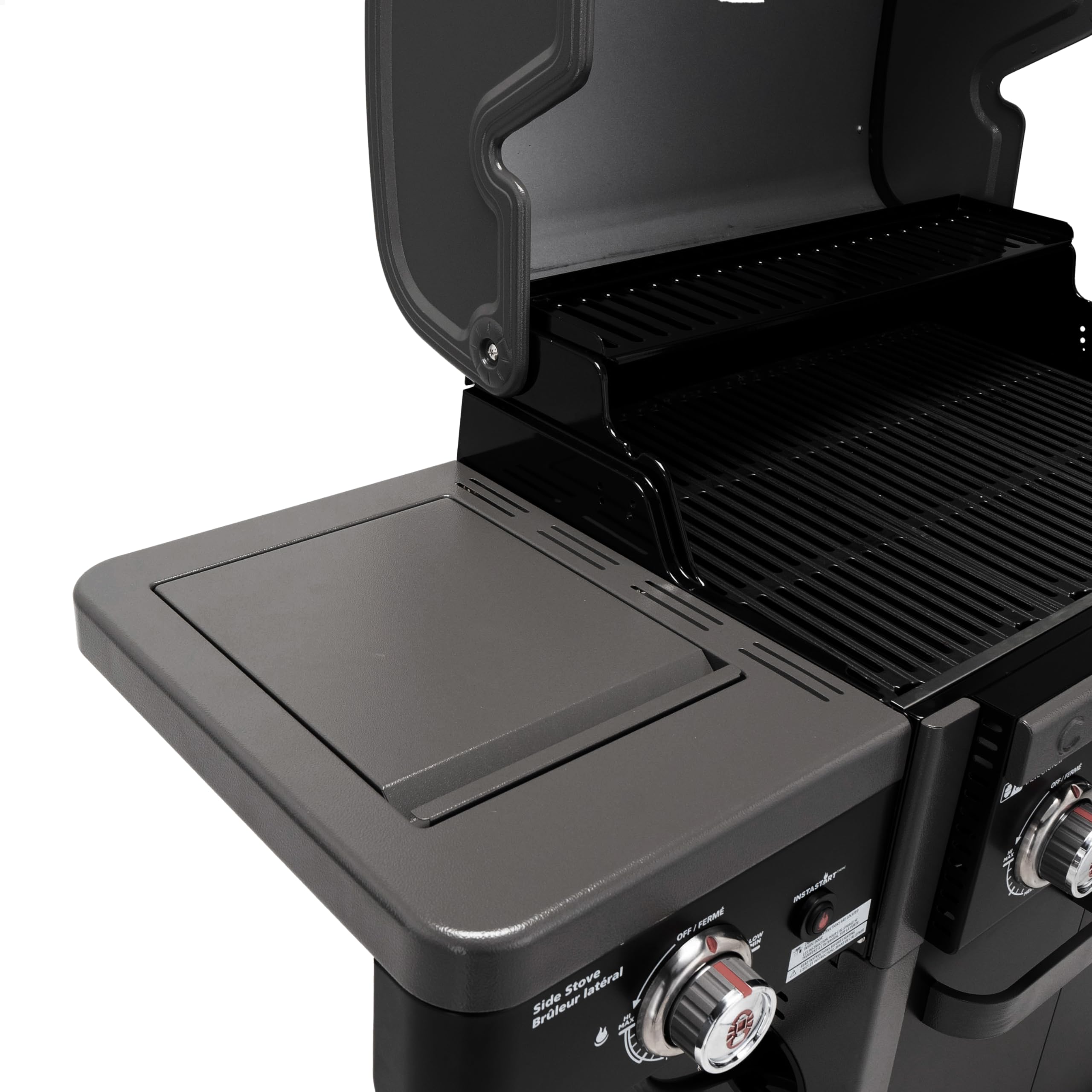 **Coleman Revolution 3-Burner 45,000 BTU Portable Propane Gas Grill with Side Burner – 650 Sq. In. Cooking Surface, Flare-Free Grates & 4-Wheel Cart – Black/Gray – Ideal for Camping, Tailgating & Backyard BBQs**