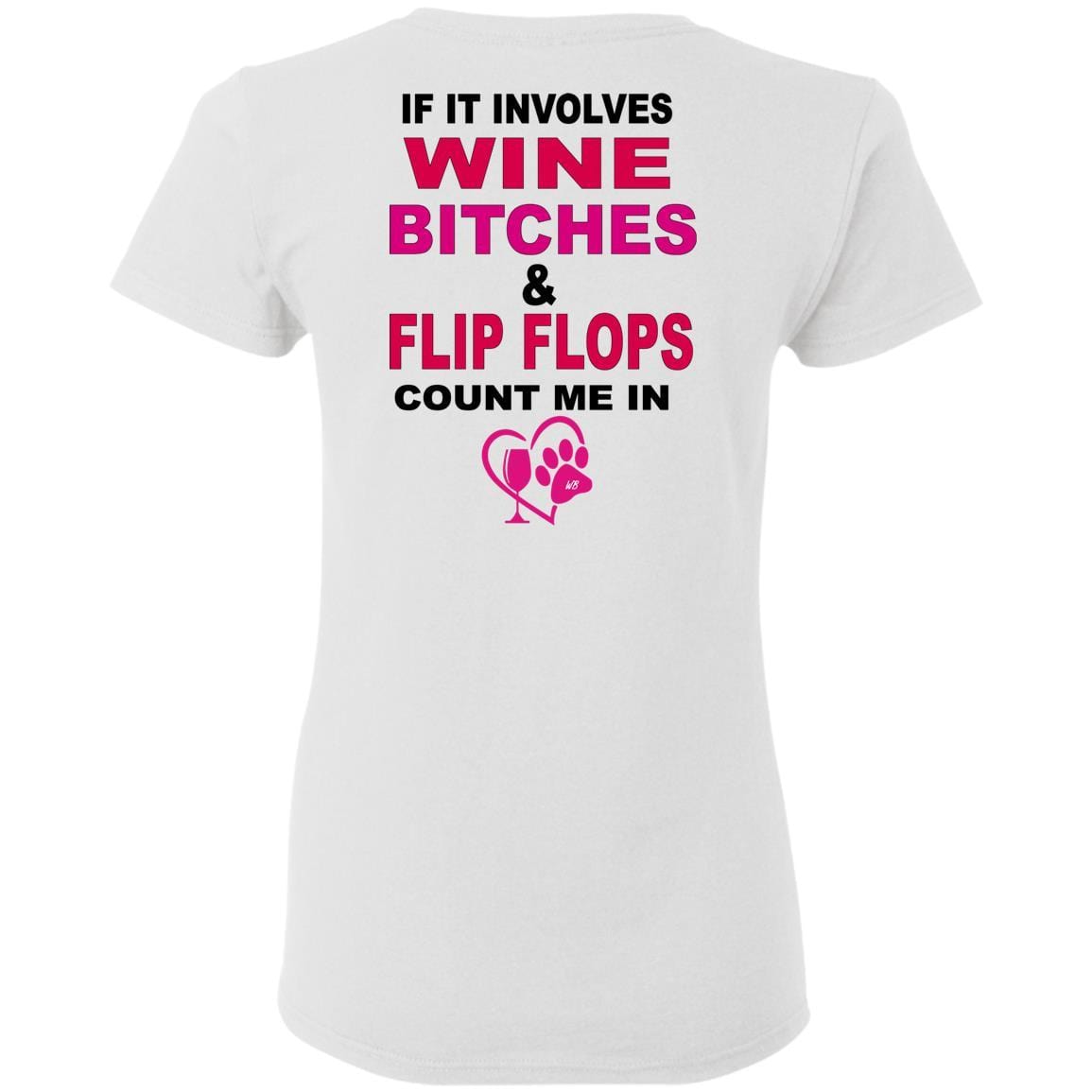 Funny Count Me In Ladies T-Shirt for Wine & Dog Lovers | Hilarious Gift for Women | Perfect for Wine Parties & Pet Lovers