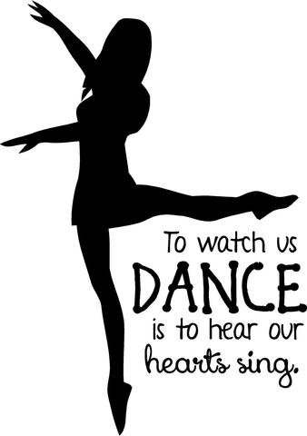 Ballerina Dance Wall Decal - 20
