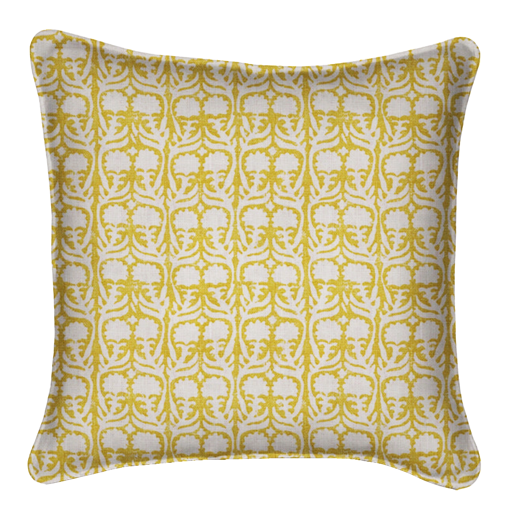 Premium Ashok Yellow Pillow Cover - Soft Cotton Decorative Pillowcase for Sofa, Bed & Home Decor - Perfect for Living Room, Bedroom & Guest Room Styling