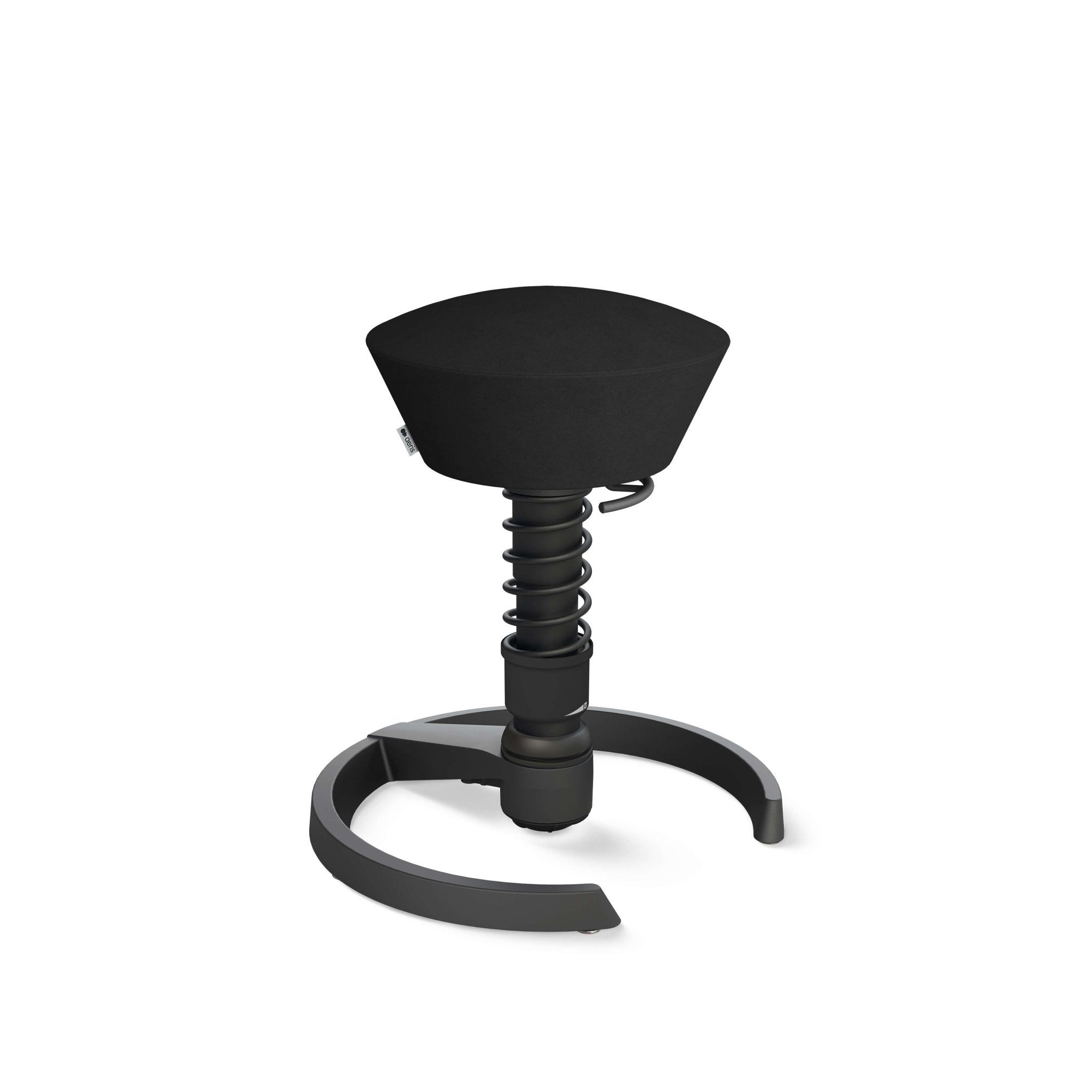 Aeris Swopper Active Sitting Stool - Ergonomic Black Glider Chair for Office & Home - Improve Posture & Core Strength While Working or Gaming