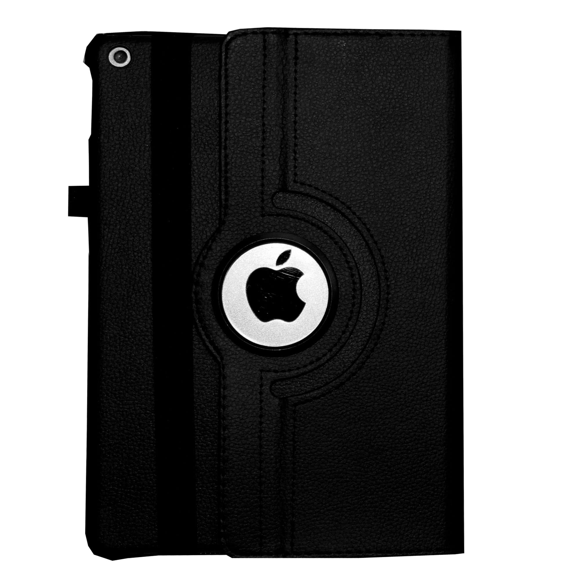 Magnetic Rotating Case for iPad 7th/8th/9th Generation (10.2 Inch 2019/2020/2021) - Smart Cover with Built-in Apple Pencil Holder, Auto Sleep/Wake - Includes Stylus Pen & Screen Protector (Black) - Perfect for Work, Study & Travel