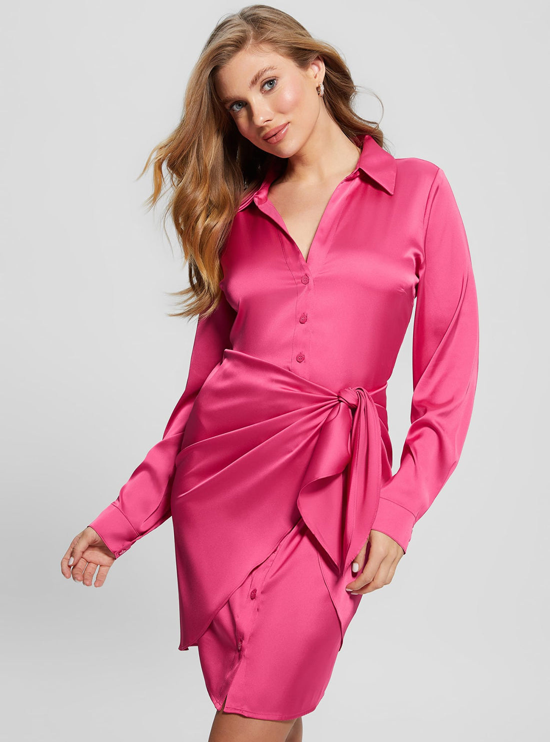 Eco-Friendly Bright Pink Alya Dress for Women - Sustainable Fashion for Casual Wear, Parties & Special Occasions