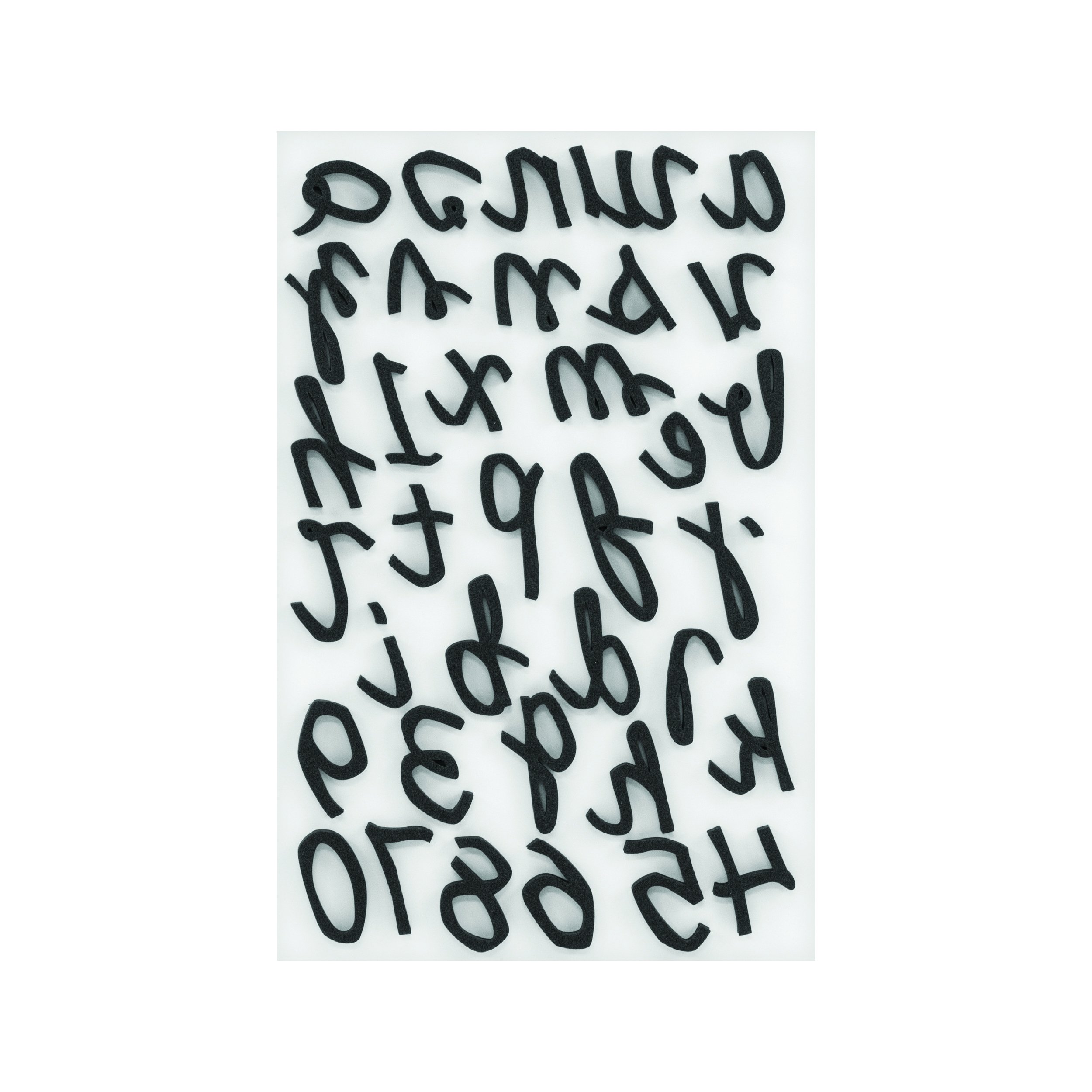 Advantus Idea-Ology Cling Foam Stamps - 36-Piece Multicolor Craft Stamp Set for Scrapbooking, Card Making & DIY Projects - Reusable Foam Stamps for Paper, Fabric & Wood Crafts