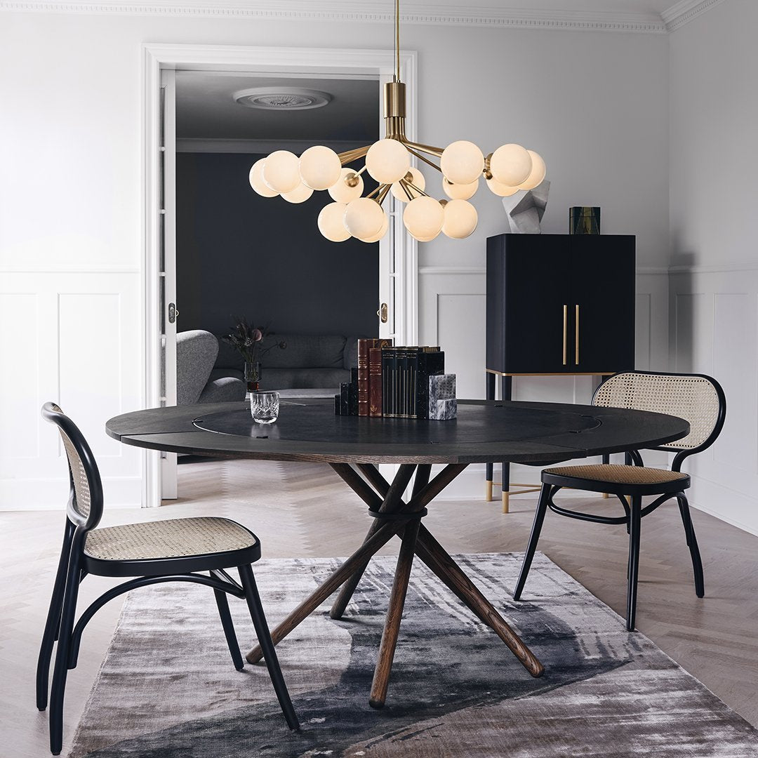 Apiales 18-Light Modern Crystal Chandelier - Elegant Dining Room Lighting Fixture for Home Decor | Perfect for Living Room, Bedroom, or Entryway