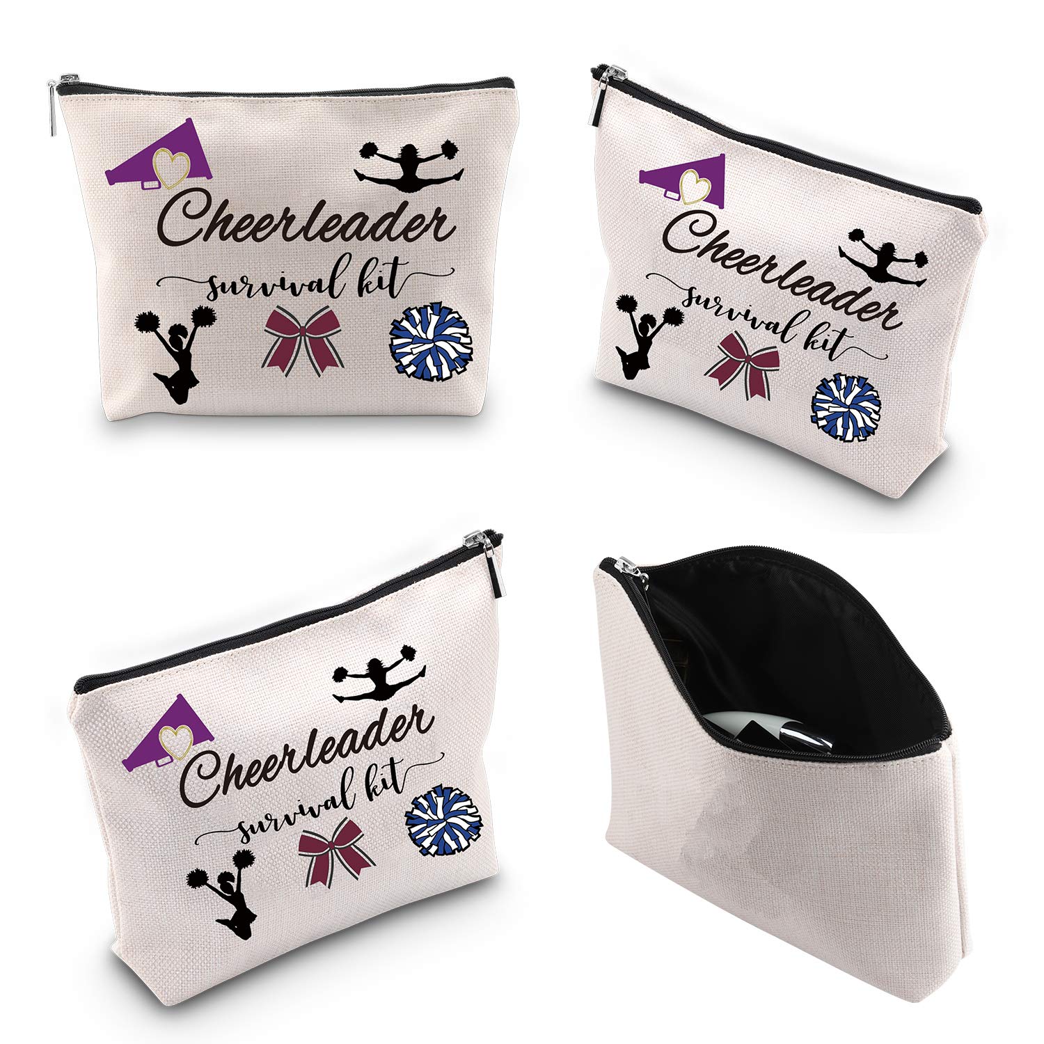 KUIYAI Cheerleader Survival Kit - Portable Travel Toiletry & Makeup Bag for Cheerleading Gifts, Sports Team Accessories | Perfect for Competitions, Gyms & Travel Essentials