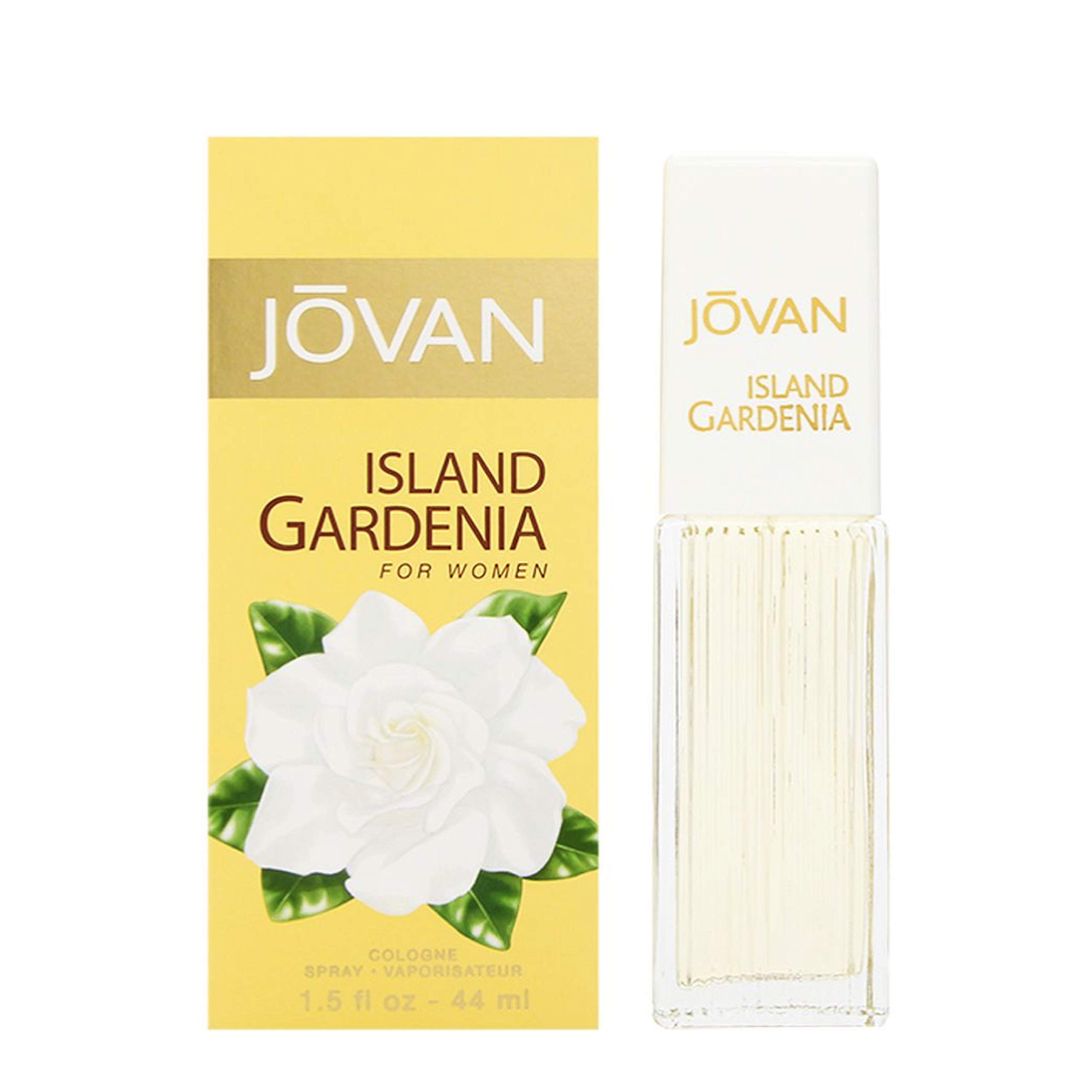 Jovan Island Gardenia Eau de Cologne Spray for Women - 1.5 fl oz Travel Size Perfume with Neroli, Gardenia & Sandalwood Notes - Long Lasting Floral Fragrance for Everyday Wear, Office & Date Night