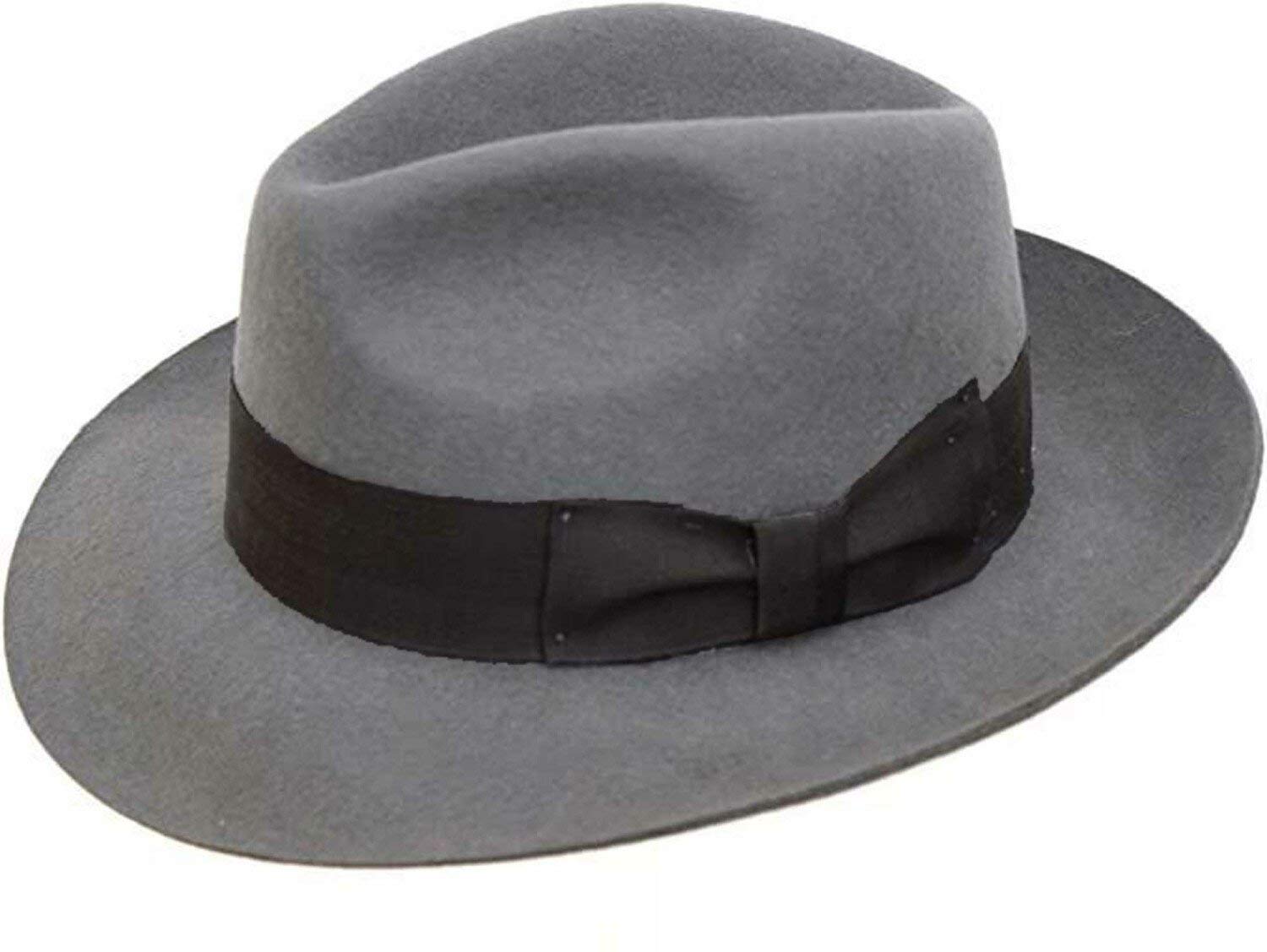 Dh Hats Mayfair Men's Fedora Hat - Classic Wool Felt Dress Hat for Men - Perfect for Formal Events, Weddings & Vintage Style Outfits