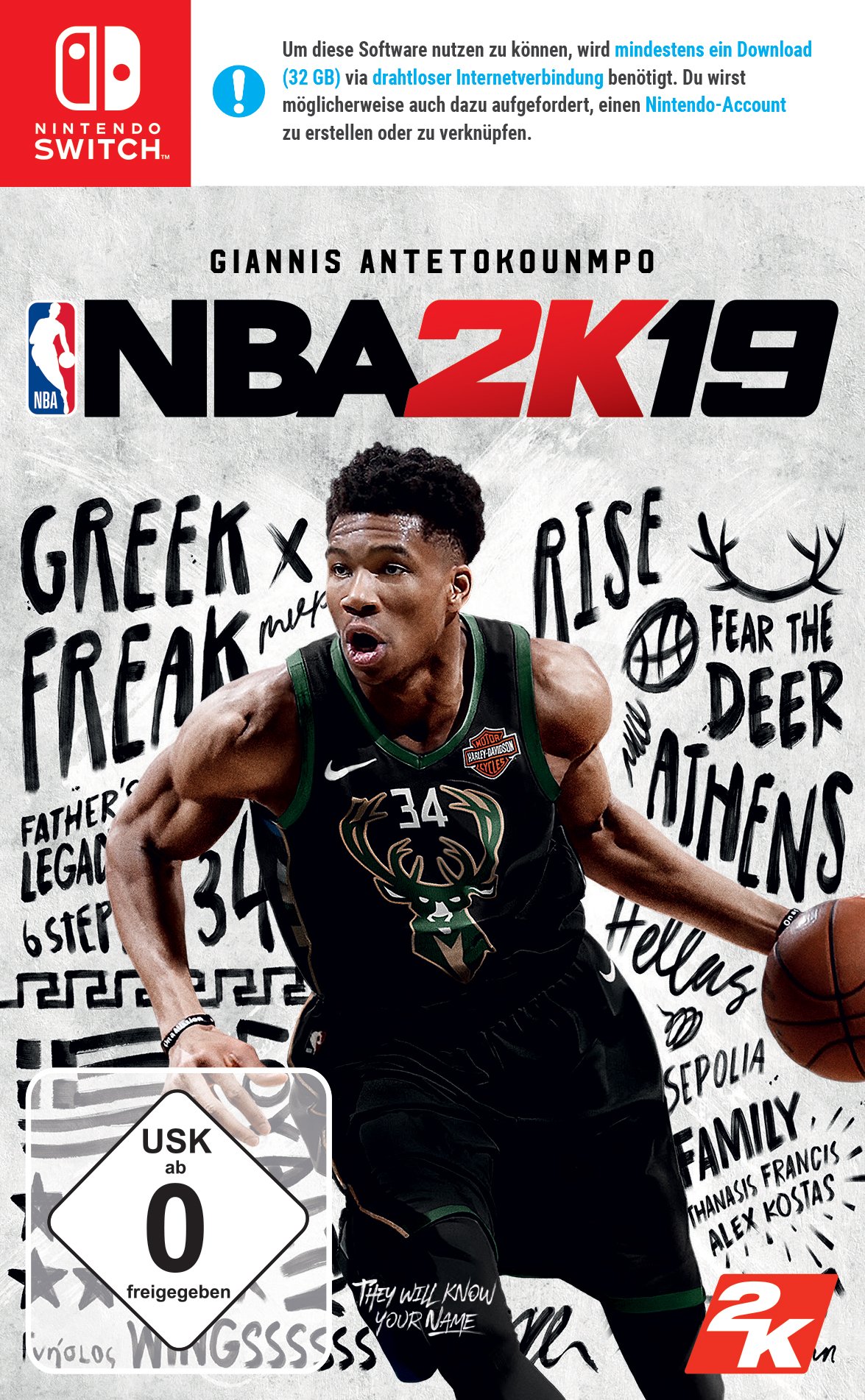 NBA 2K19 Standard Edition for Nintendo Switch - Basketball Video Game for Sports Fans | Play at Home or On-the-Go