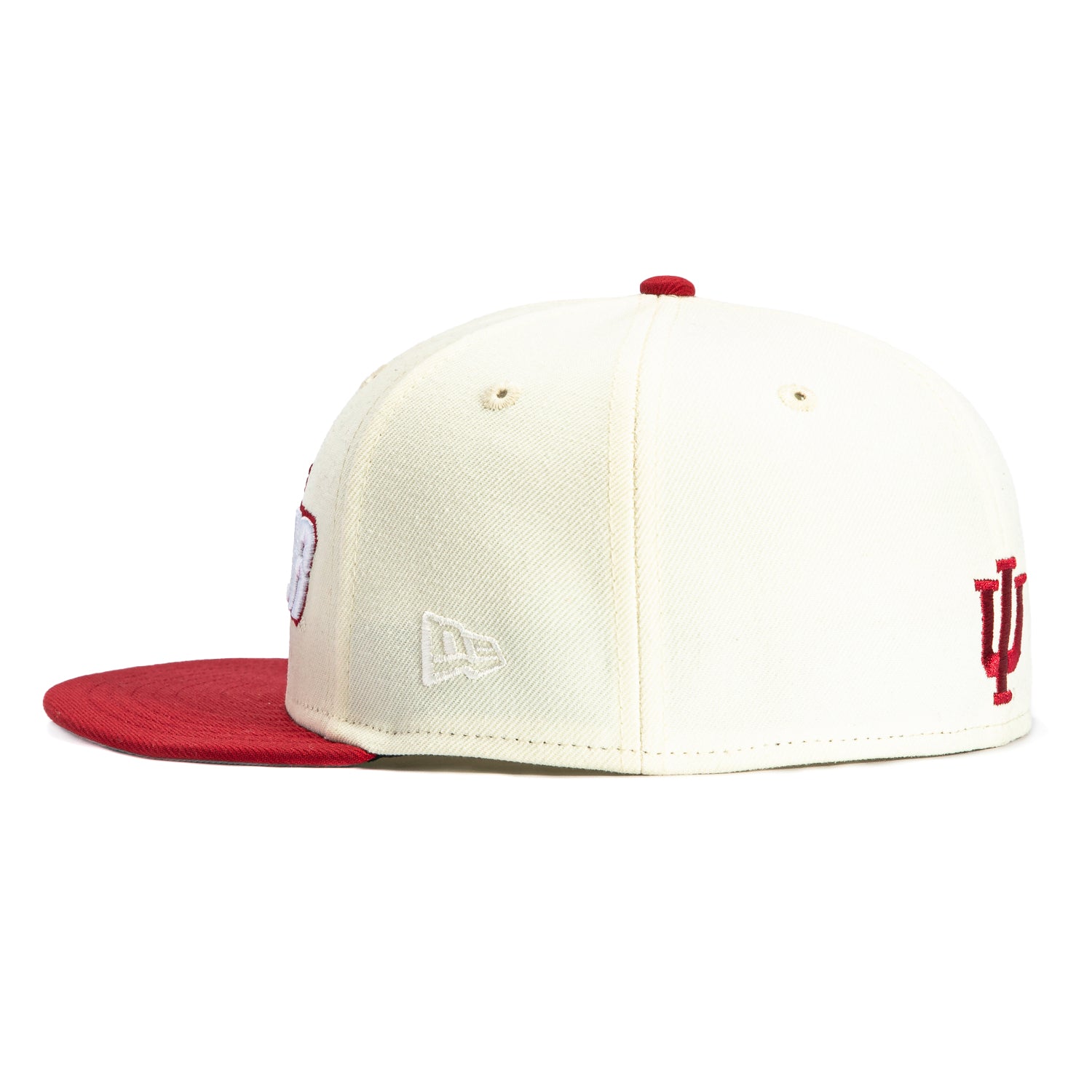 New Era 59Fifty Indiana Hoosiers 1987 Final Four Patch Snapback Hat - White & Cardinal - NCAA Basketball Fan Gear for Men & Women - Perfect for Game Day, Tailgating and Sports Collectibles