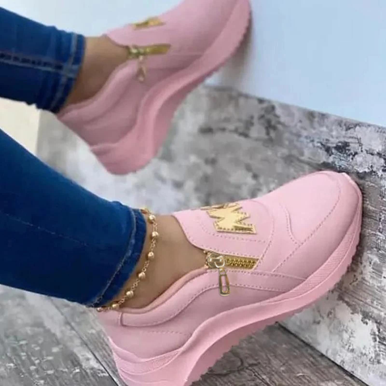 Women's Black Hiking & Gym Shoes - Elegant Comfortable Flat Fitness Trainers for Trekking, Walking & Leisure | Perfect for Outdoor Adventures, Workouts & Daily Wear