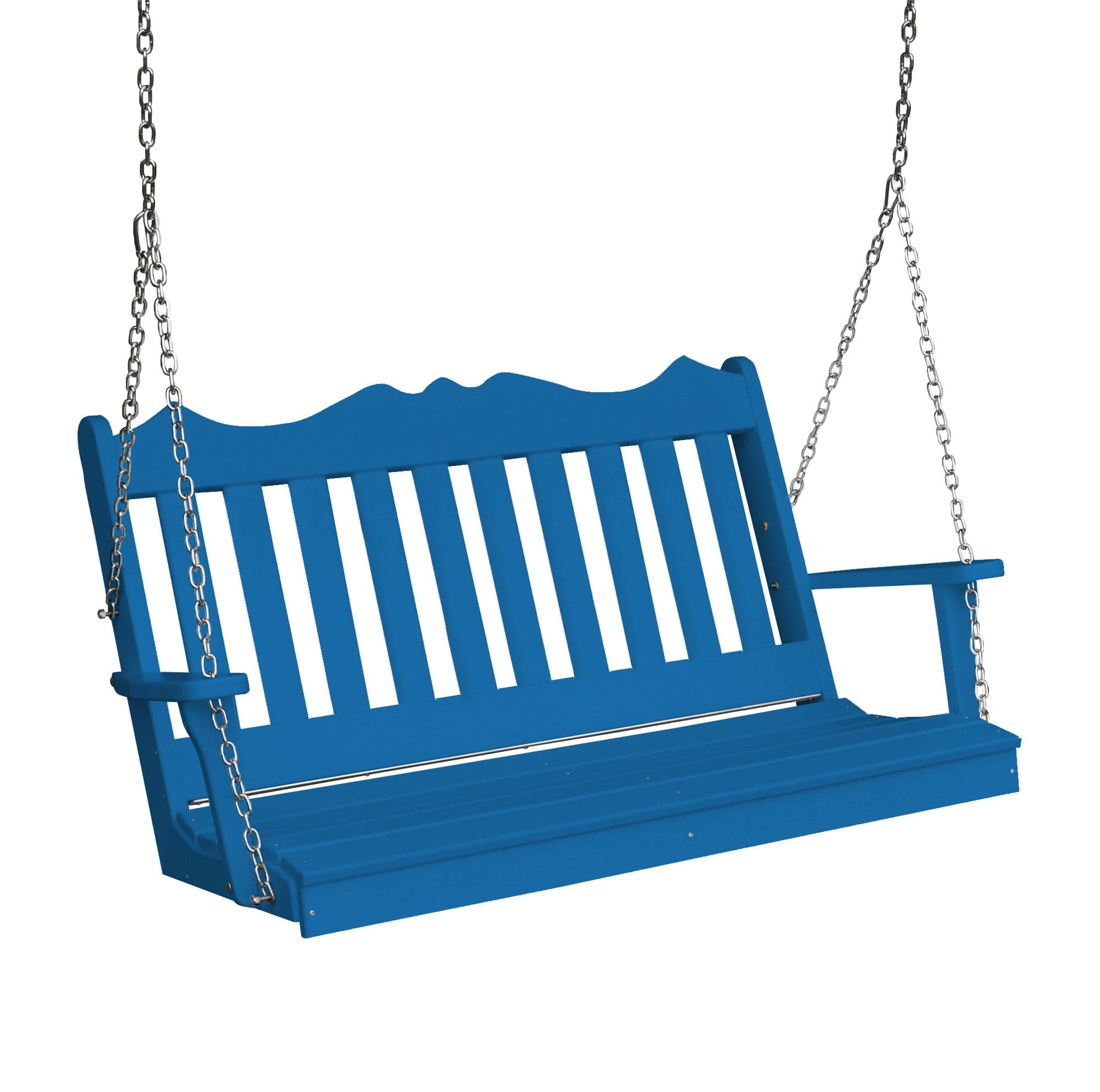 Keystone Amish Co. York Poly Composite Porch Swing - Durable Outdoor Furniture for Patio, Garden & Backyard Relaxation