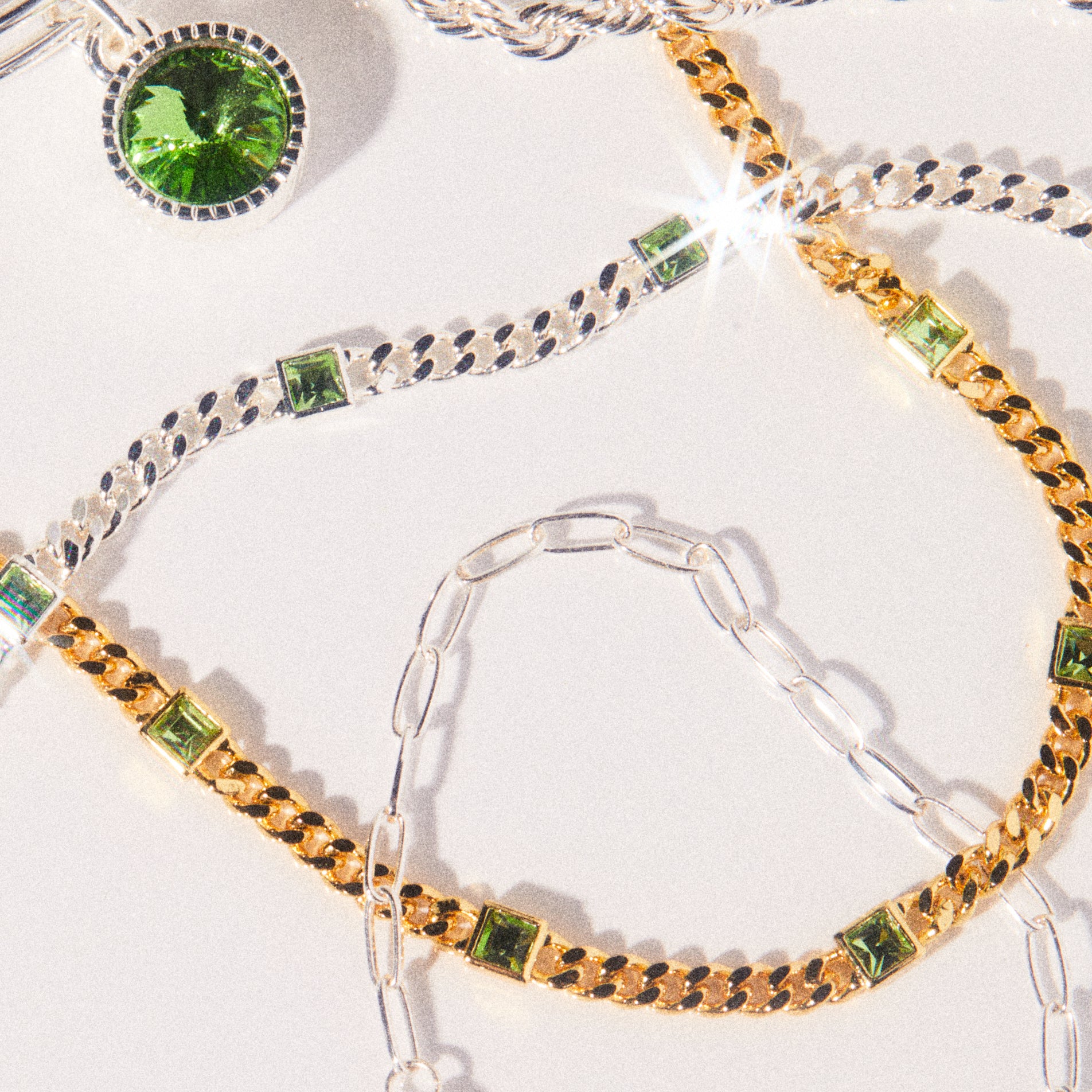 August Birthstone Peridot Curb Chain Bracelet - Sterling Silver Adjustable Jewelry for Women | Perfect Gift for Birthday, Anniversary & Everyday Wear