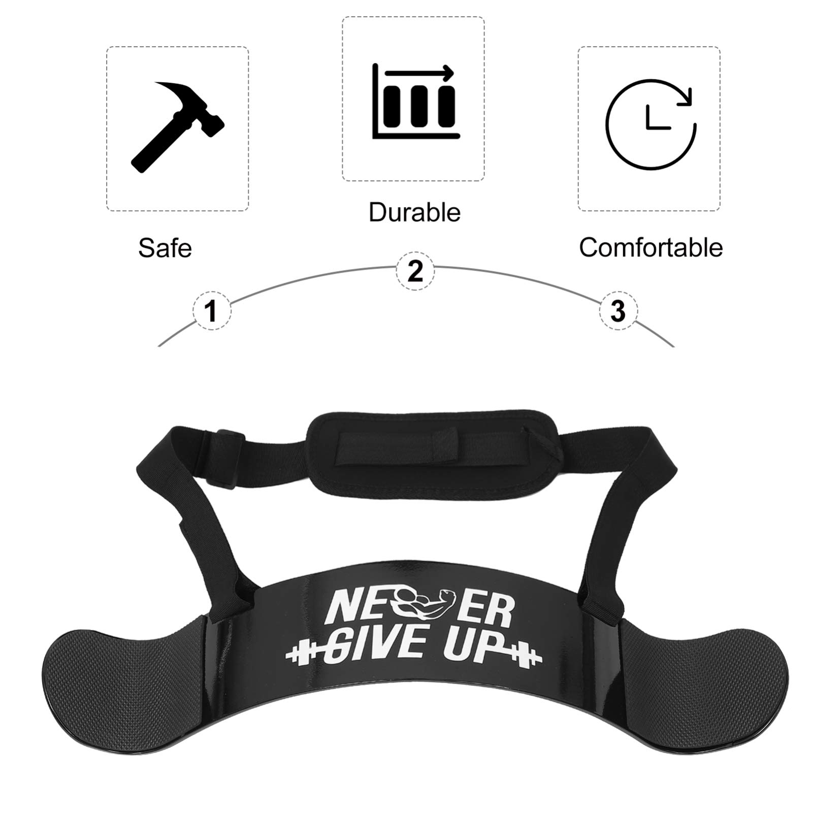VOSAREA Heavy Duty Bicep Workout Board - Gym & Home Fitness Tool for Men