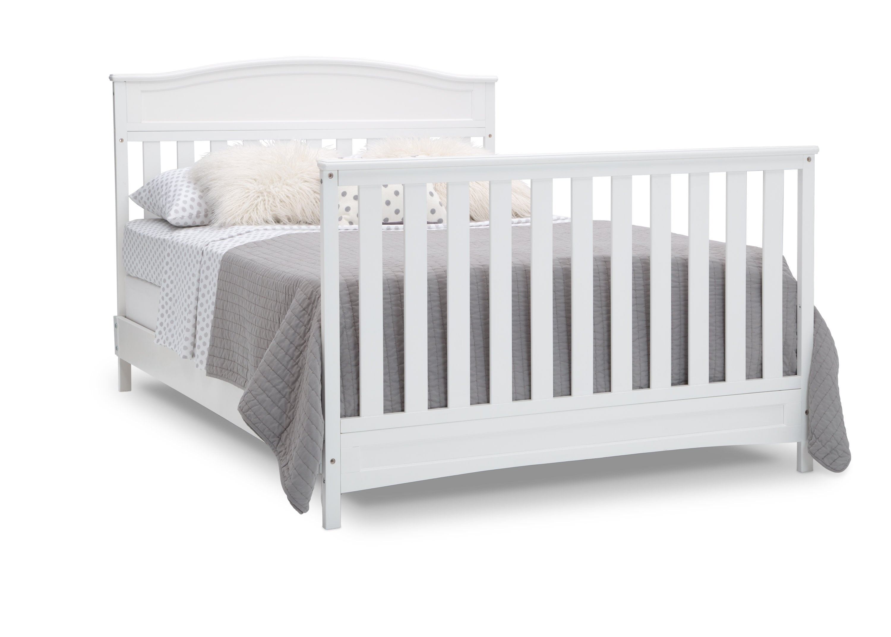 Emery Deluxe 6-in-1 Convertible Baby Crib - Toddler Bed, Daybed & Full-Size Bed - Modern Nursery Furniture for Newborns to Teens - Perfect for Small Spaces & Growing Families