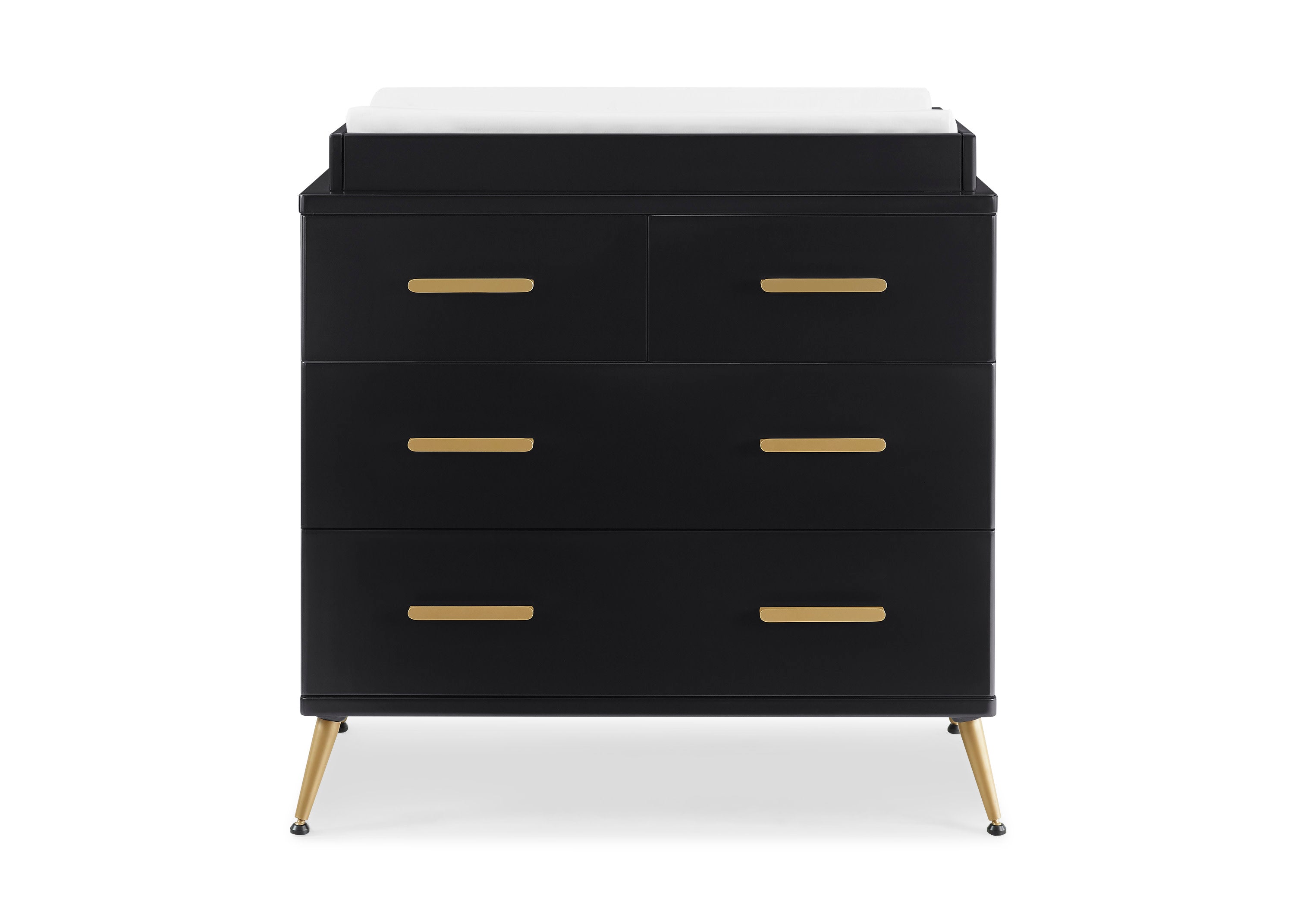 Sloane 4-Drawer Baby Dresser with Changing Table Top - Nursery Storage Solution for Diapers, Clothes & Essentials | Perfect for Newborns & Toddlers