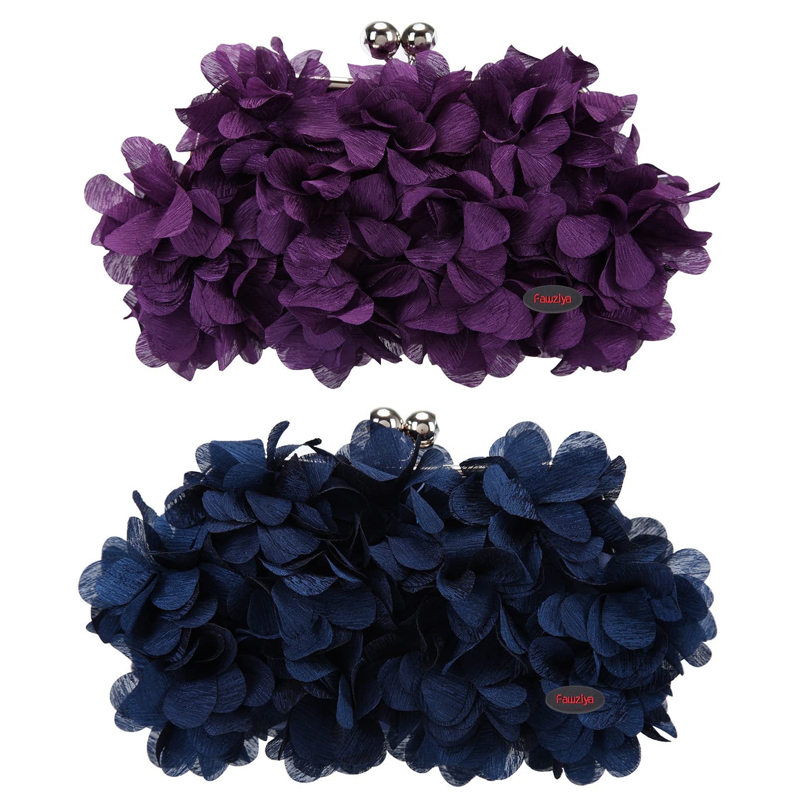 Fawziya Floral Women's Evening Bags & Clutches - Elegant Cutch Purses for Parties, Weddings & Special Occasions