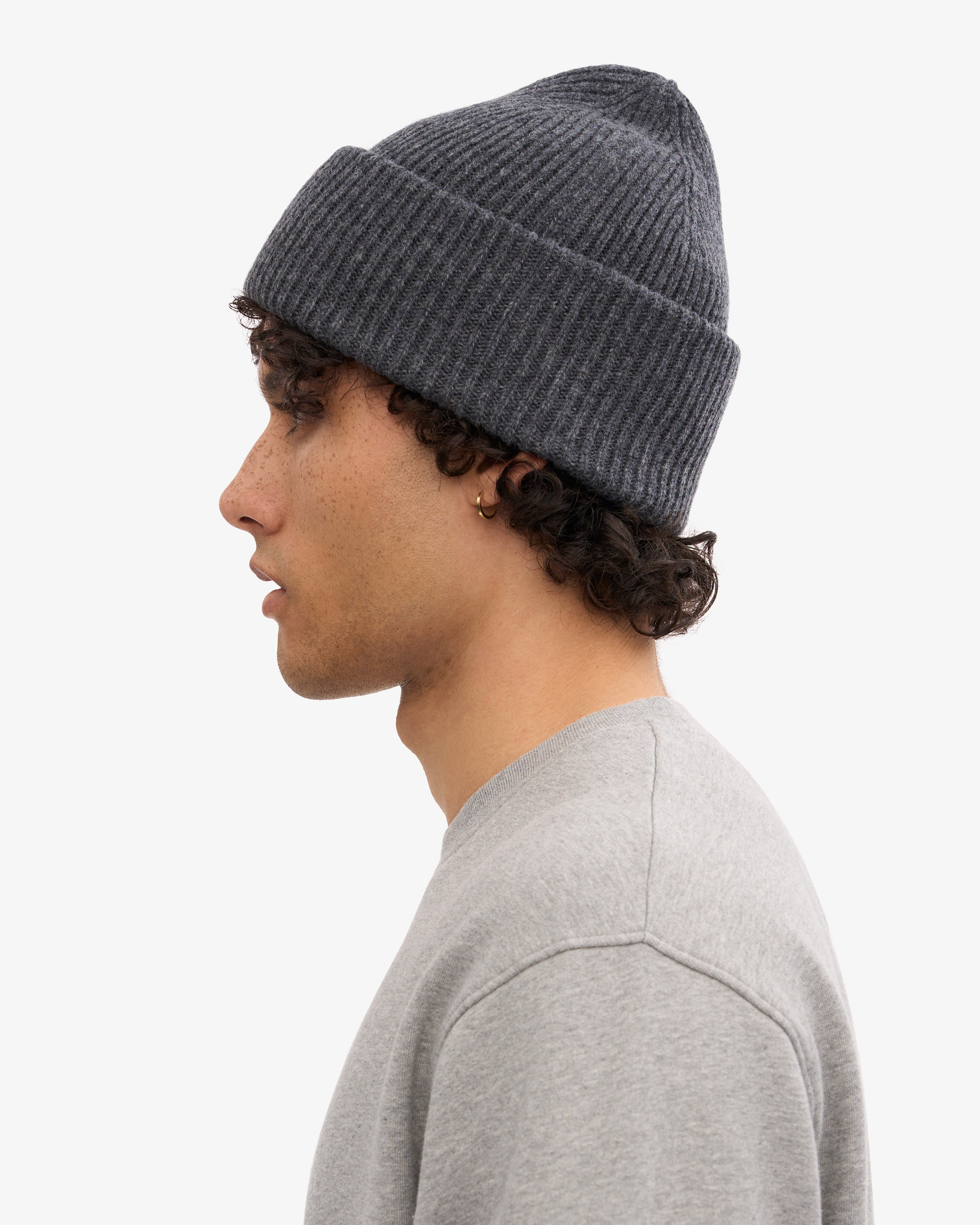 Premium Merino Wool Beanie for Men & Women - Soft & Warm Winter Hat in Lava Grey - Perfect for Skiing, Hiking & Outdoor Activities