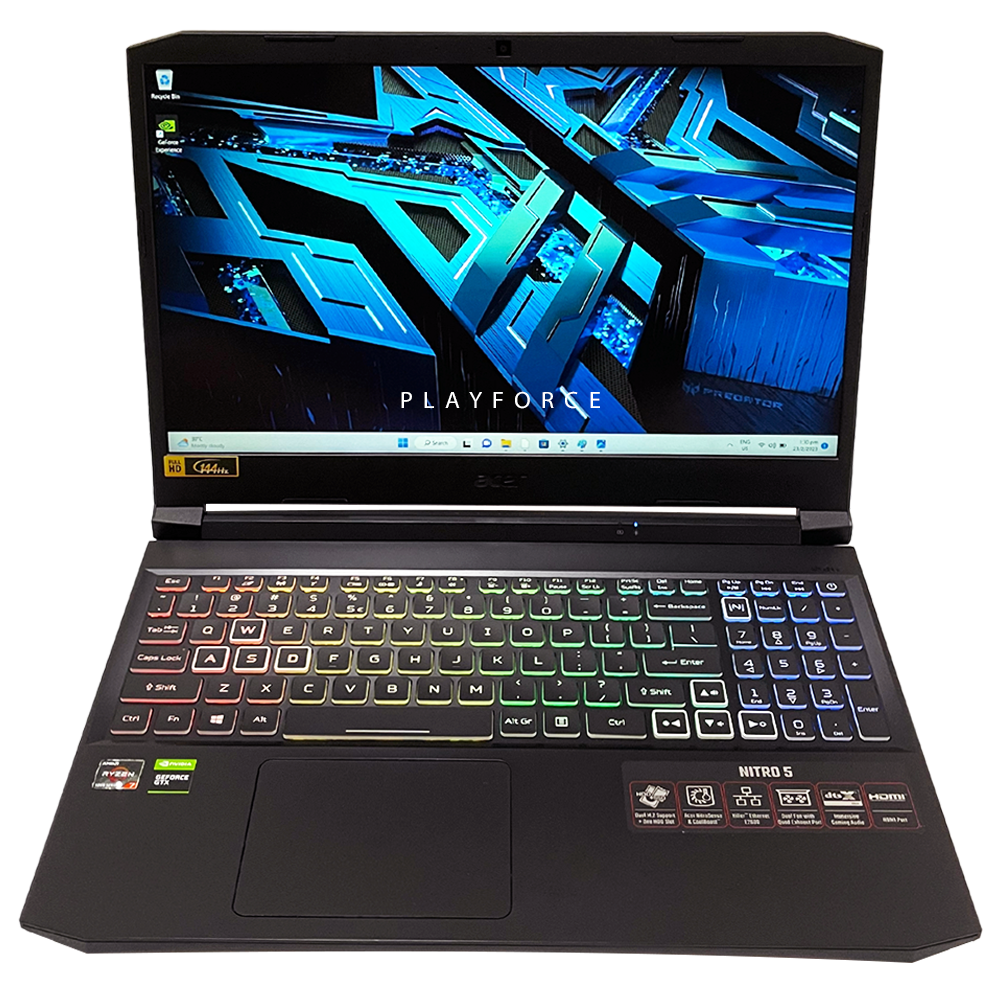 Acer Nitro 5 Gaming Laptop - AMD Ryzen 7 5800H, NVIDIA GTX 1650, 16GB RAM, 512GB SSD, 15.6