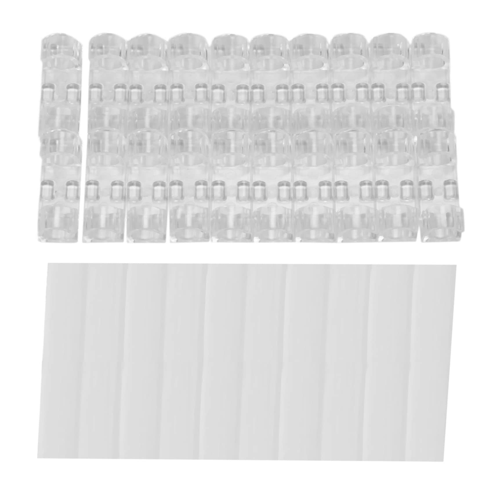 60Pcs Transparent Cable Clips - Wire Management Organizer for USB Cords, Chargers & Cables - Perfect for Desk, Office & Home Organization